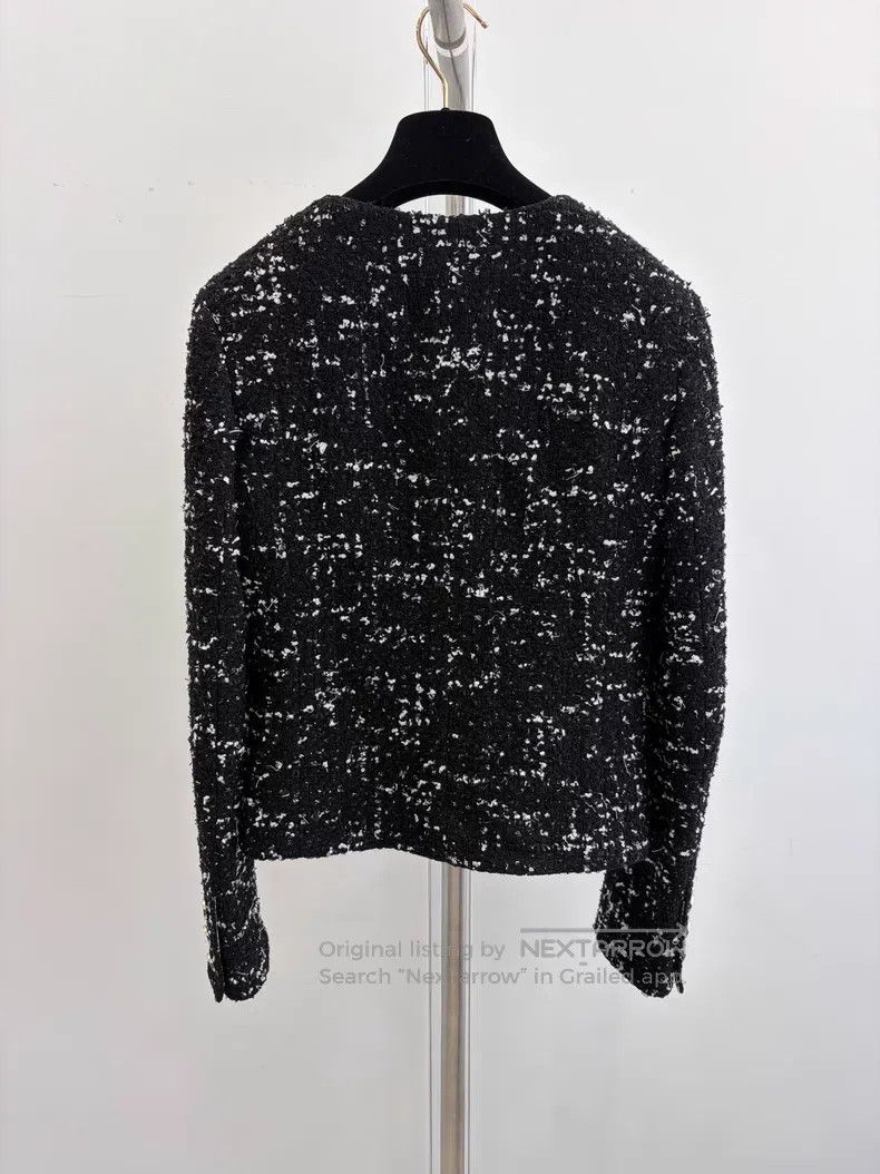 Chanel Chanel Black sequined tweed jacket Size XXS / US 00 / IT 34 - 2 Thumbnail