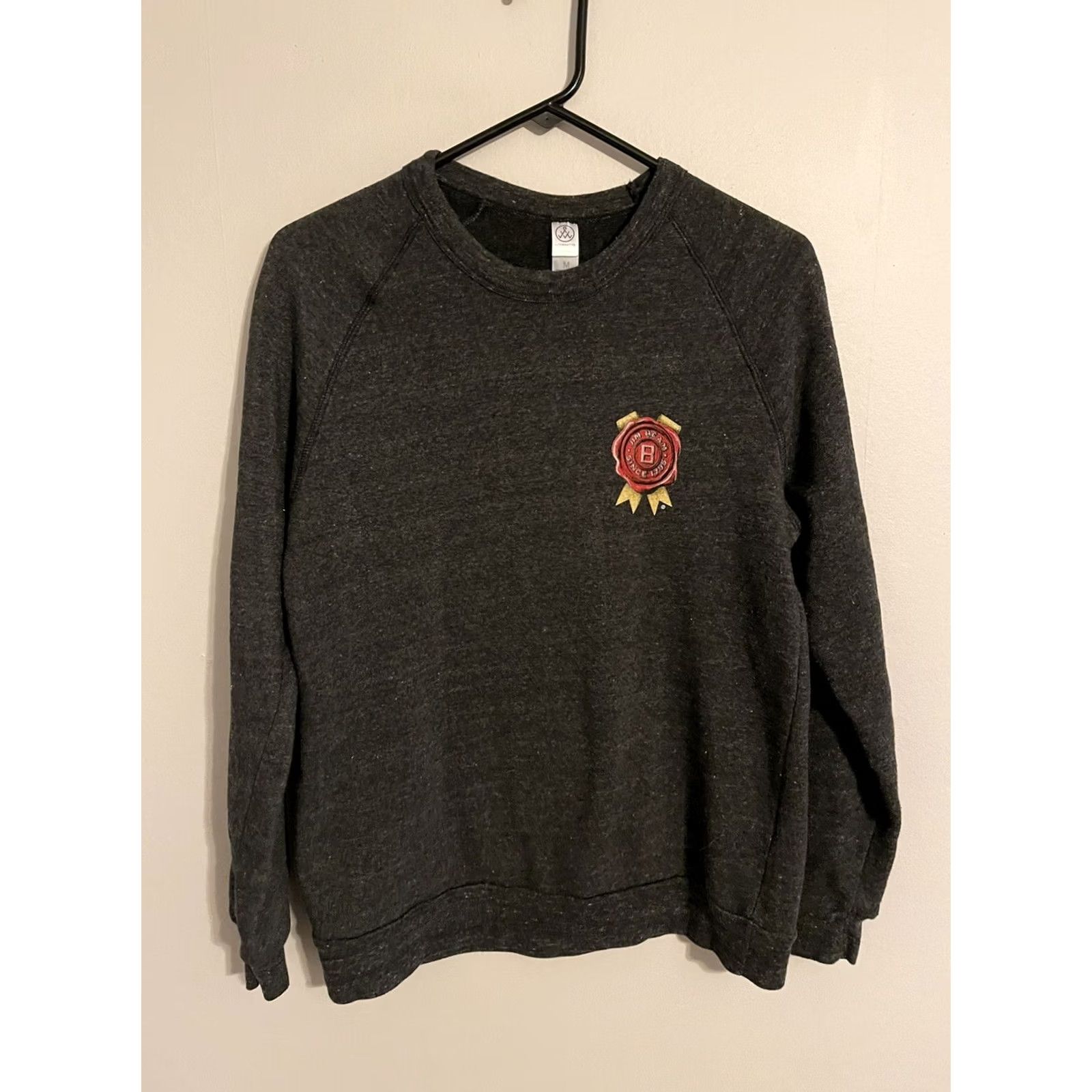 Vintage Jim Beam Bourbon Whiskey Gray Crewneck Pullover Sweatshirt Women's Medium M Size M / US 6-8 / IT 42-44 - 2 Thumbnail