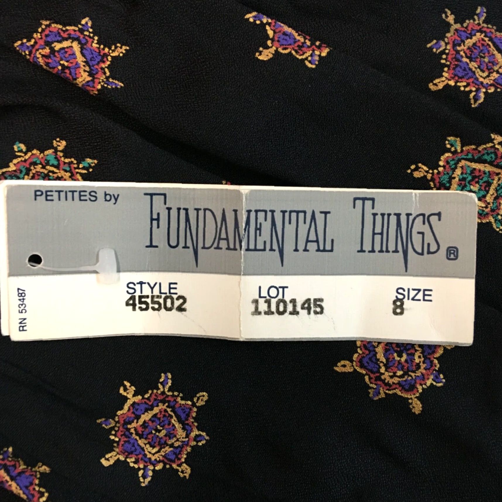 Vintage VINTAGE Fundamental Things Pant Womens Petite 8P Black Pleated Casual 28in Inseam Womens Size 26" / US 2 / IT 38 - 7 Thumbnail