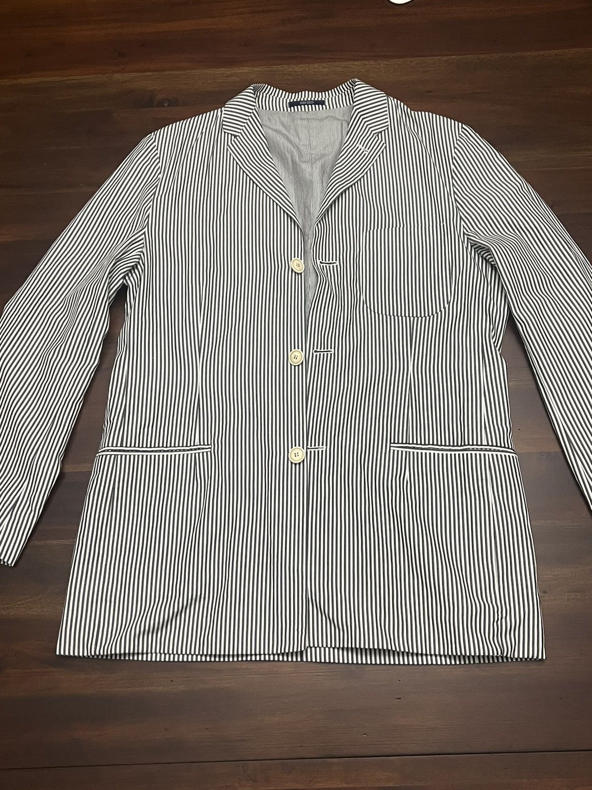 Kenzo Homme Long Striped Blazer
