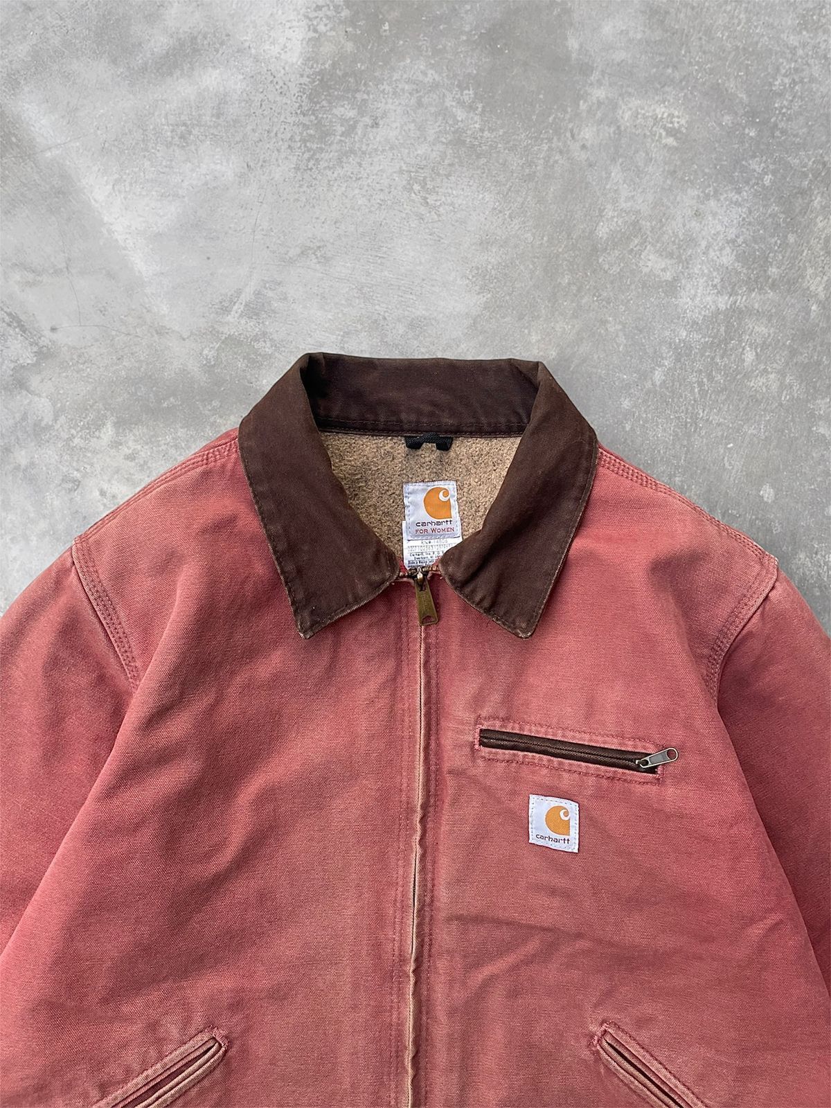 Carhartt Vintage Carhartt WJ097 Detroit Jacket Faded Pink-Salmon🍣 Size US L / EU 52-54 / 3 - 2 Thumbnail