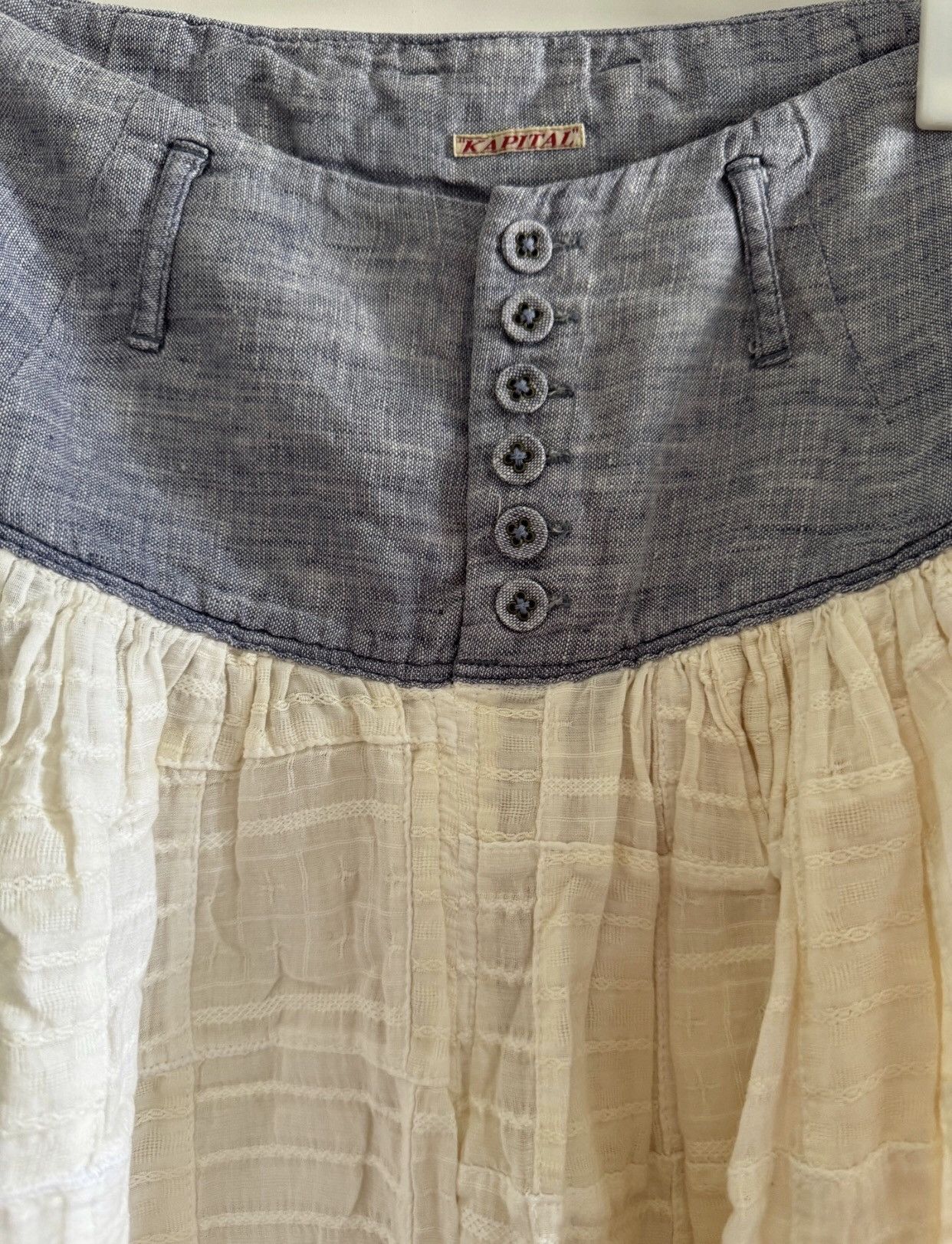 Kapital Kapital Hirata Kazuhiro's new Chinese style and linen shorts Size 25" / US 0 / IT 36 - 3 Thumbnail