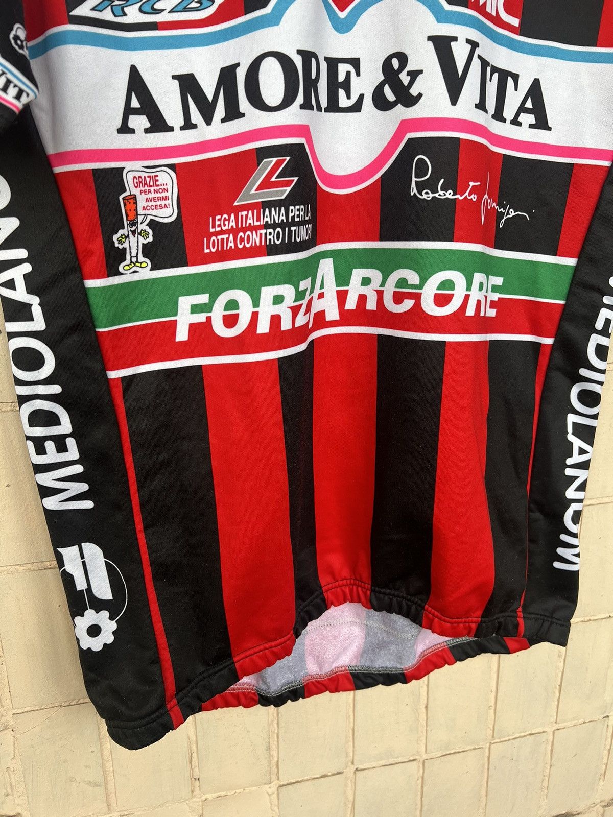 Bicycle Vintage Race 90s Jersey Amore Vita Canova Y2K Pepsi Size US M / EU 48-50 / 2 - 8 Thumbnail