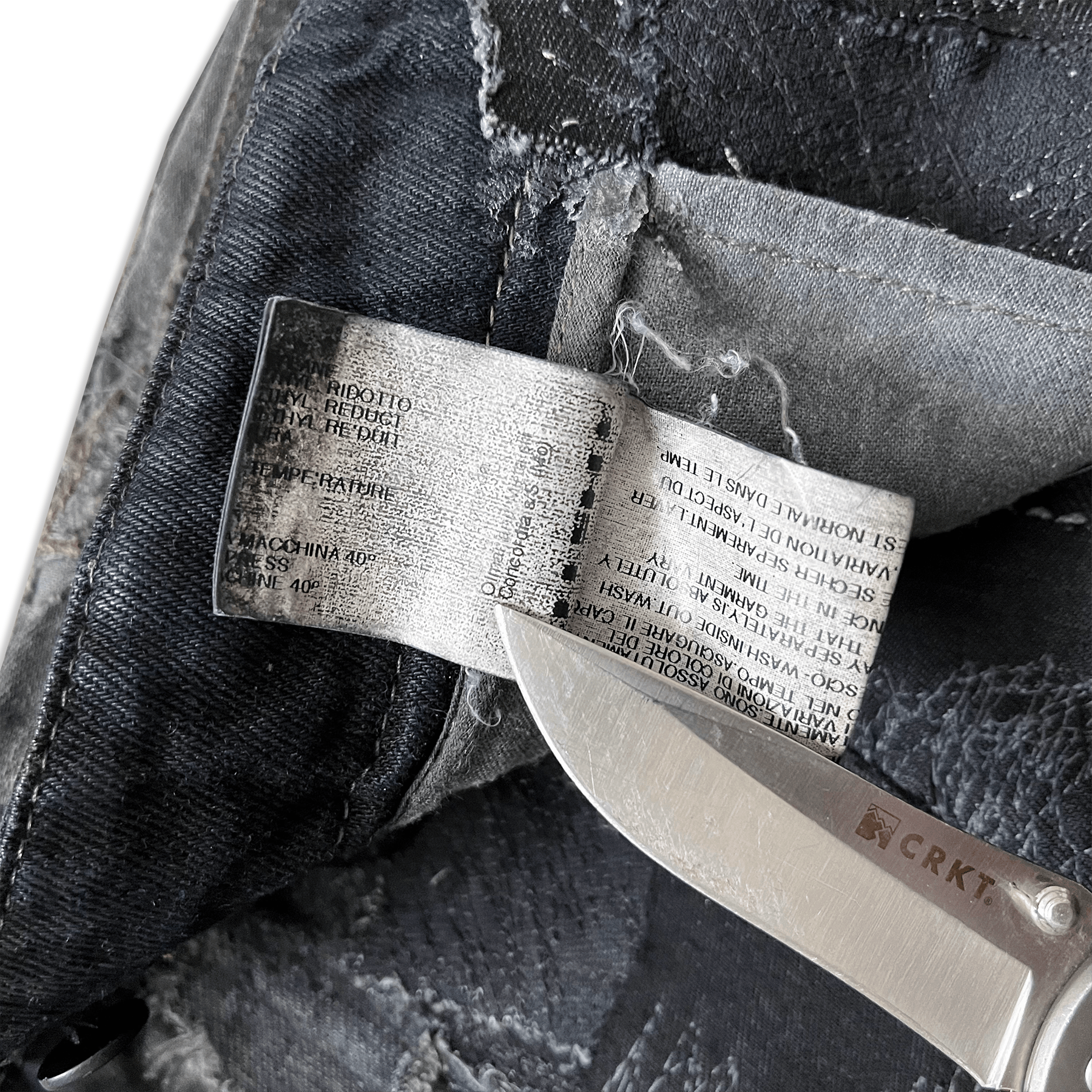 Rick Owens SS09 Rick Owens Hogwash Patchwork Denim Aircuts Size US 33 - 17 Thumbnail