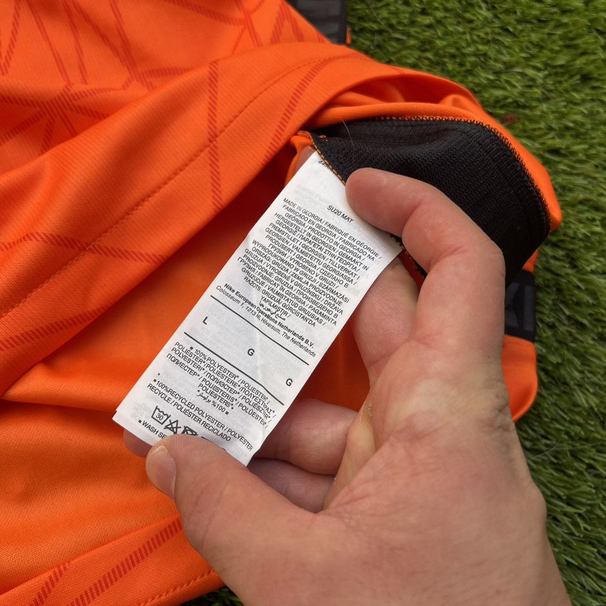 Nike Netherlands 2020-22 Home Jersey Nike Football Soccer Vintage Size US L / EU 52-54 / 3 - 11 Thumbnail
