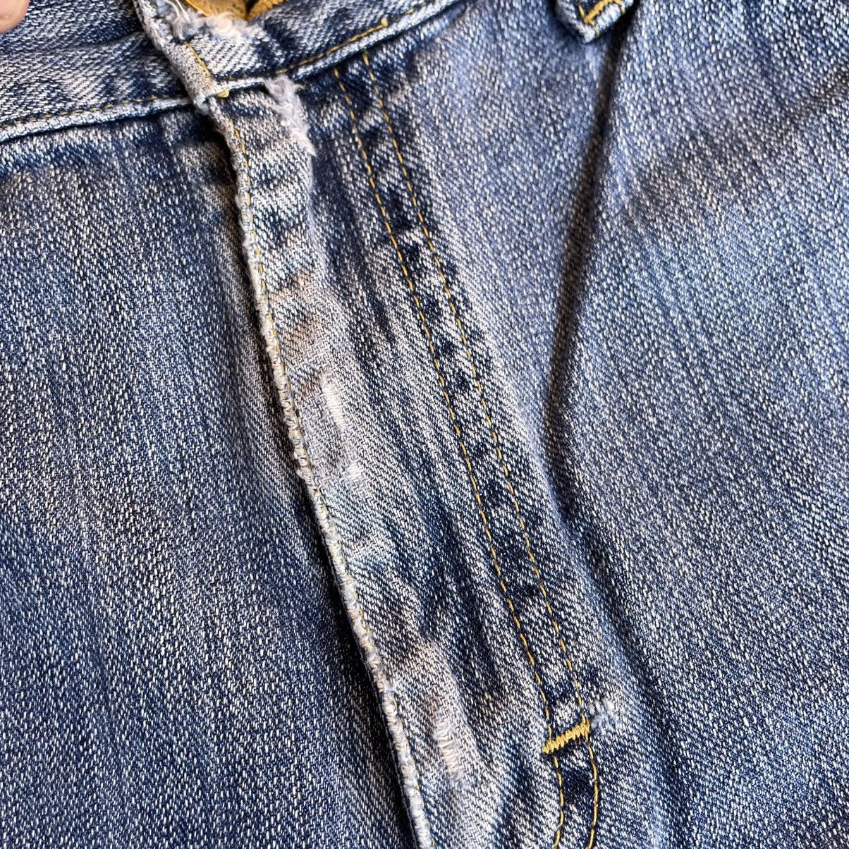 Lee 🔥Vintage Lee 6230 Stoned Washed Distress Denim Jeans Size US 33 - 9 Thumbnail