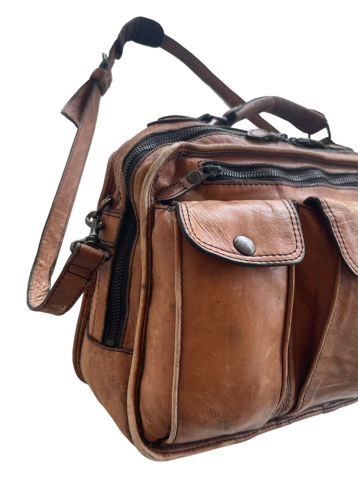 Porter Vintage Porter Yoshida Japan Leather Messenger Bag Size ONE SIZE - 6 Thumbnail