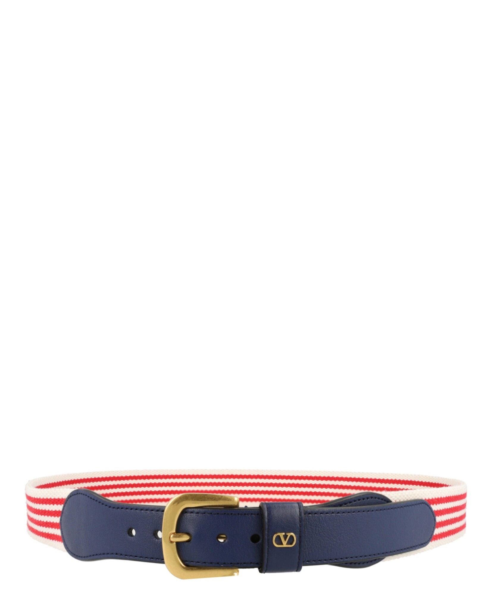 Valentino VLogo Signature Striped Belt Size ONE SIZE - 1 Thumbnail