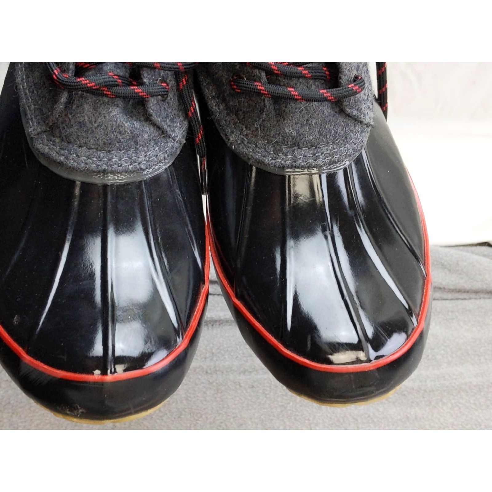 Vintage G.H. Bass & Co. Bass-Mandarin Rain Boots Womens 9 Black Ankle Waterproof Boots Size US 9 / IT 39 - 5 Thumbnail