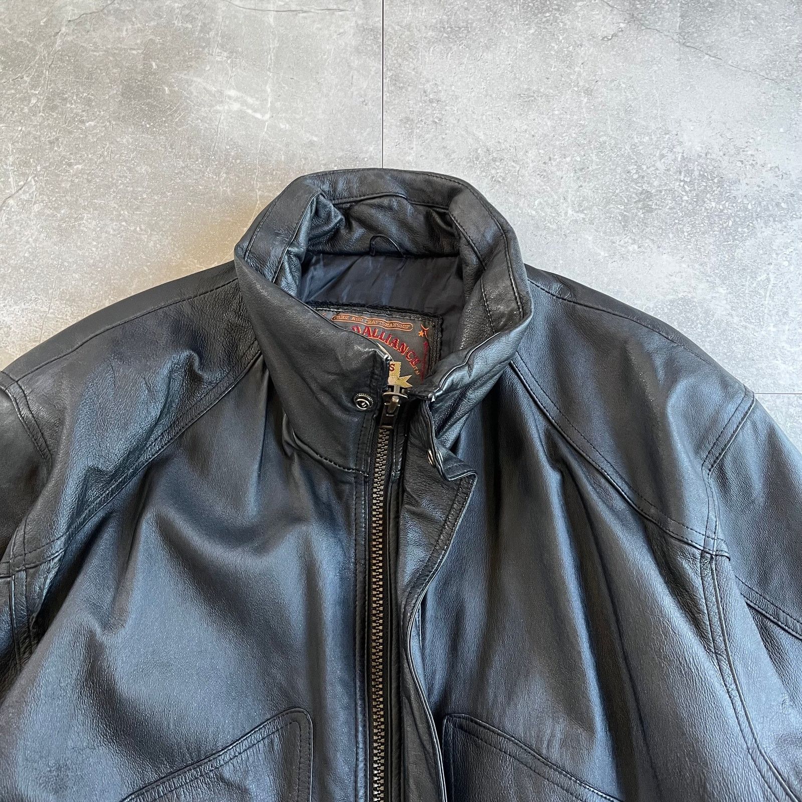 John Varvatos × Vintage world alliance authentic vintage leather jacket Size US L / EU 52-54 / 3 - 3 Thumbnail