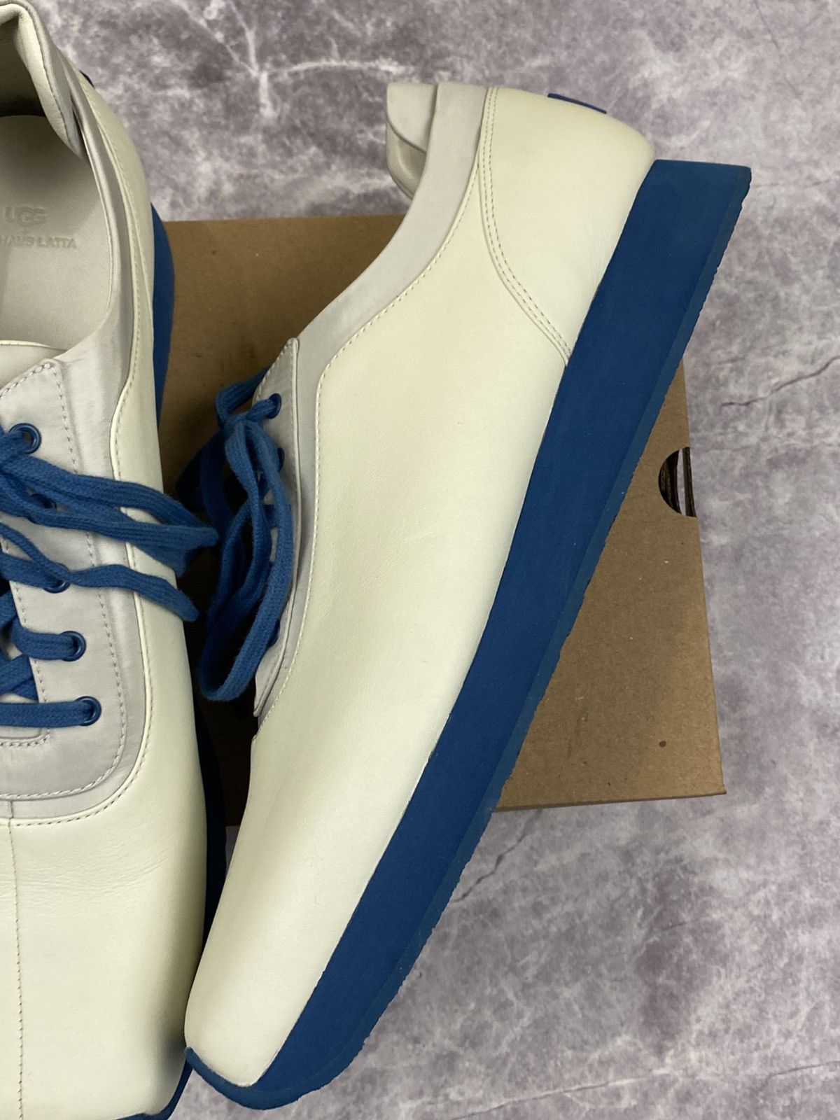 Eckhaus Latta Ugg X Eghaus Latta Square Toe Leather Low Top Sneakers Size US 11.5 / EU 44-45 - 2 Thumbnail