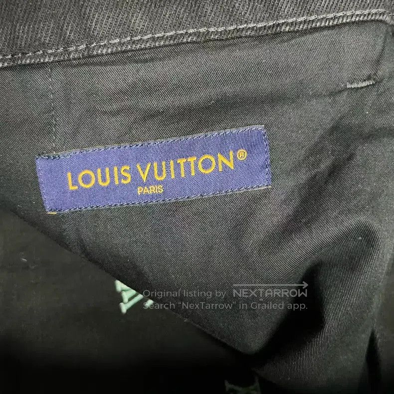 Louis Vuitton Louis Vuitton 25 Newest Black Logo Print Pocket Zip Trouse Size US 29 - 2 Thumbnail