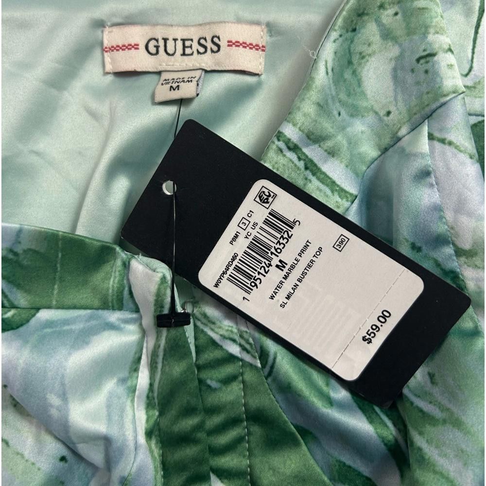 Guess Guess l NWT Milan Bustier Satin Crop Medium Size M / US 6-8 / IT 42-44 - 7 Thumbnail