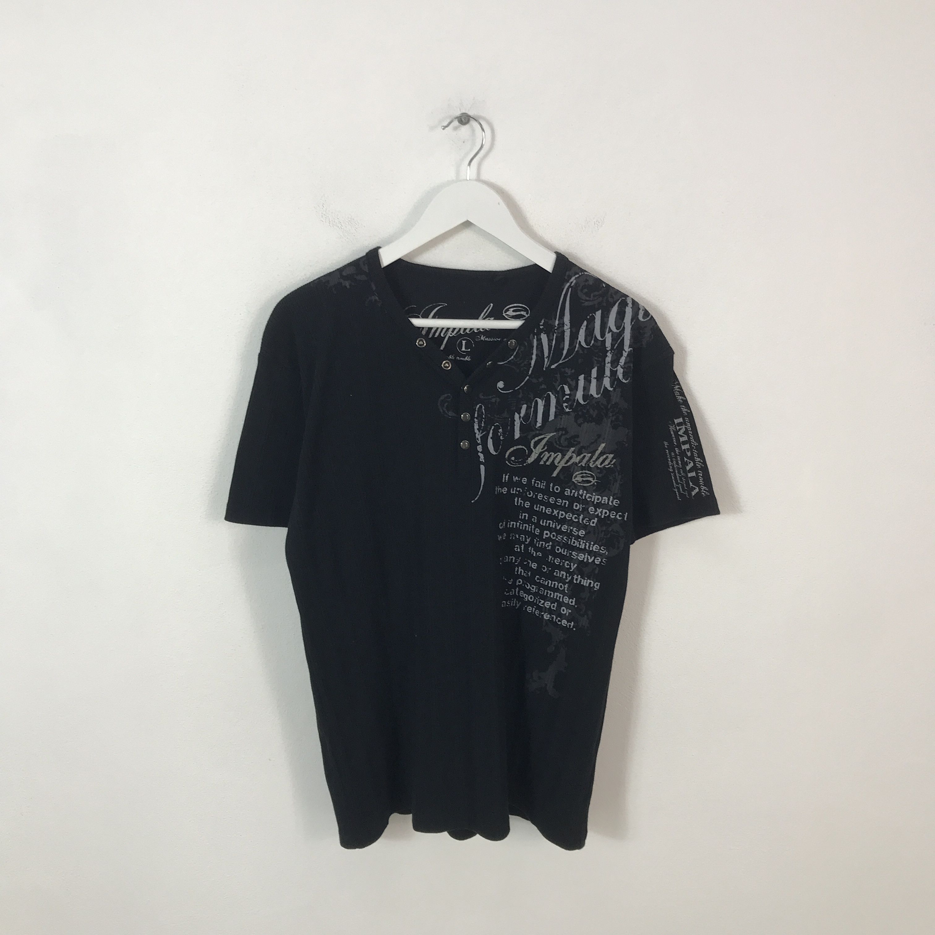 Japanese Brand Gothic punk design impala multi button T-shirt Size US L / EU 52-54 / 3 - 1 Thumbnail