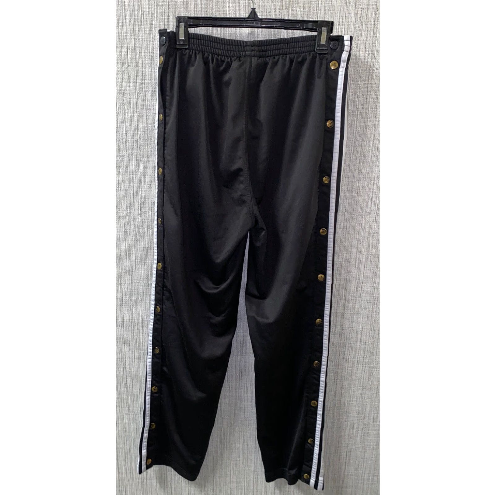 Adidas VINTAGE Adidas Track Pants Mens Side Stripe Athletic Black/White Size M Pants Size US 31 - 2 Thumbnail