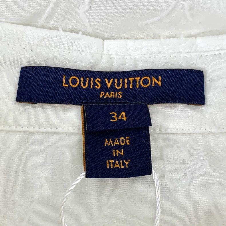 Louis Vuitton Louis Vuitton Cotton lapel long-sleeved shirt with white l Size XXS / US 00 / IT 34 - 5 Thumbnail