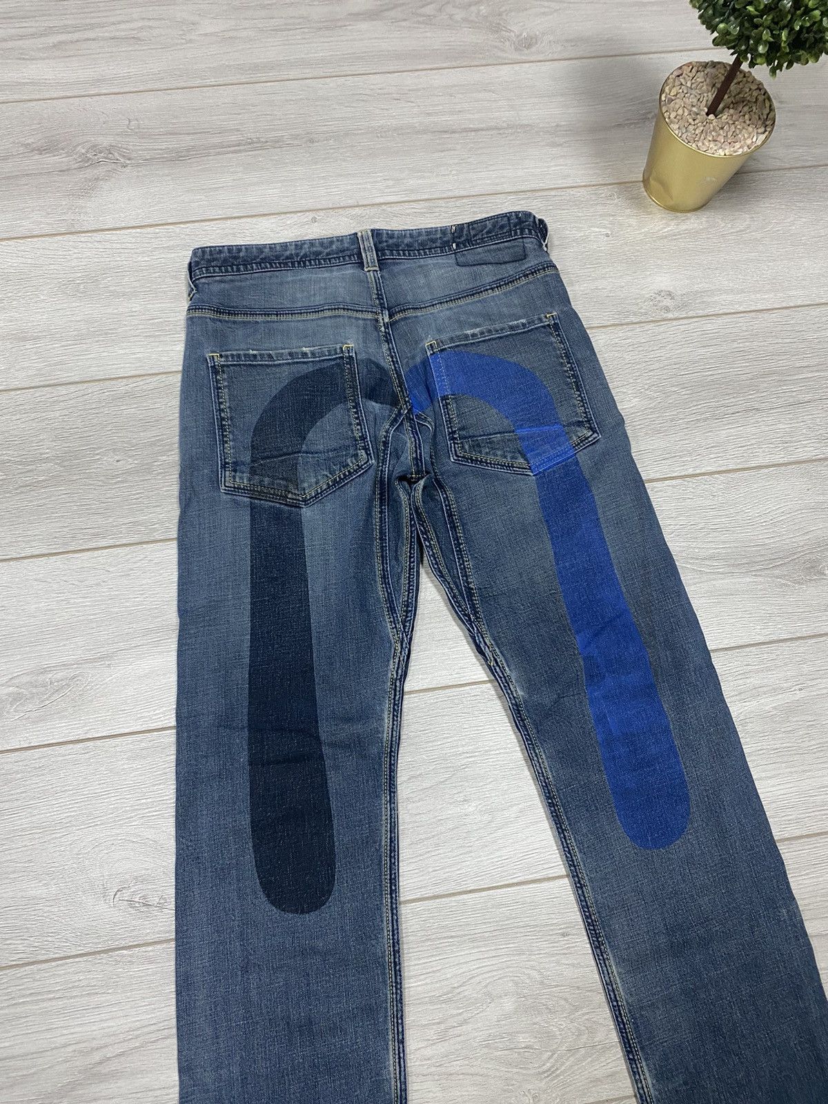 Evisu Evisu Eu Ed big seagull logo jeans Japanese Size US 31 - 2 Thumbnail