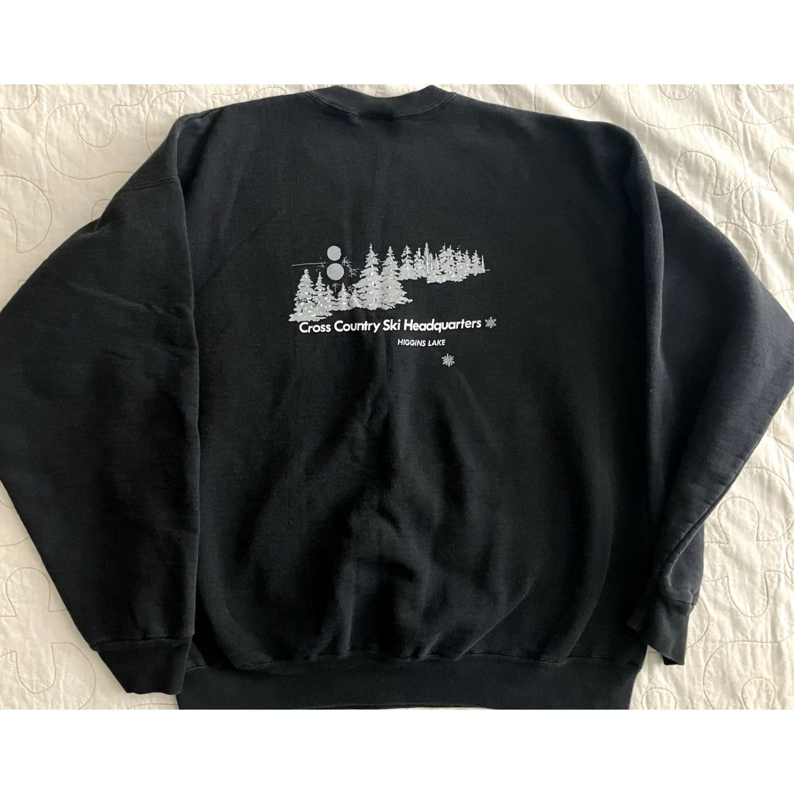 Hanes VINTAGE Hanes Sweater Men Cross Country Ski Black Cotton L Pullover Skiing MENS VTG 1960s 70s Theme Skiing Fashion Cold Weather Size US L / EU 52-54 / 3 - 7 Thumbnail