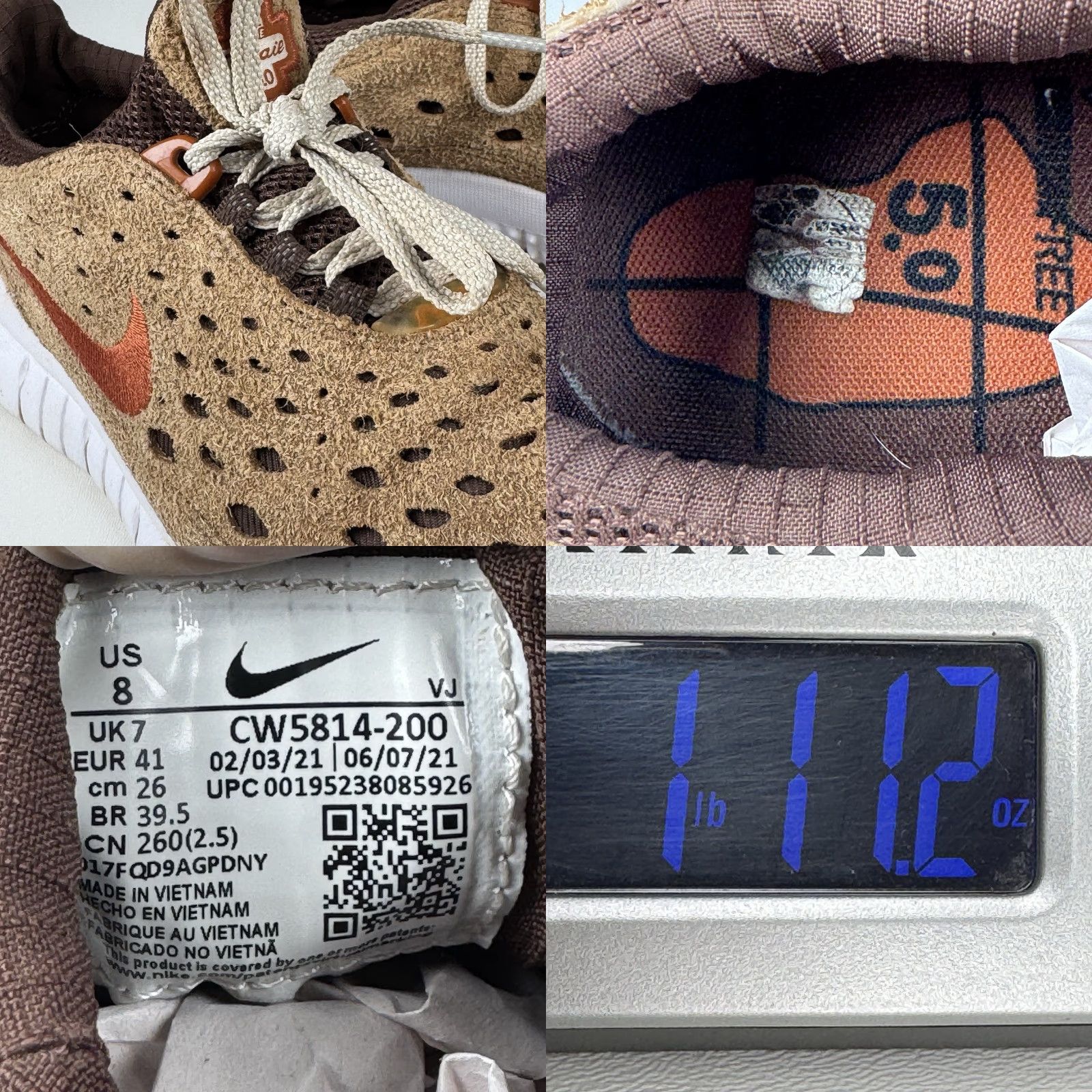 Nike Nike Free Run Trail Mens 8 Dark Driftwood Russet CW5814-200 Brown Sneaker Shoes Mens Medium Brown 2021 Nike Free Nike Free Run Trail Size US 7 / EU 40 - 9 Thumbnail
