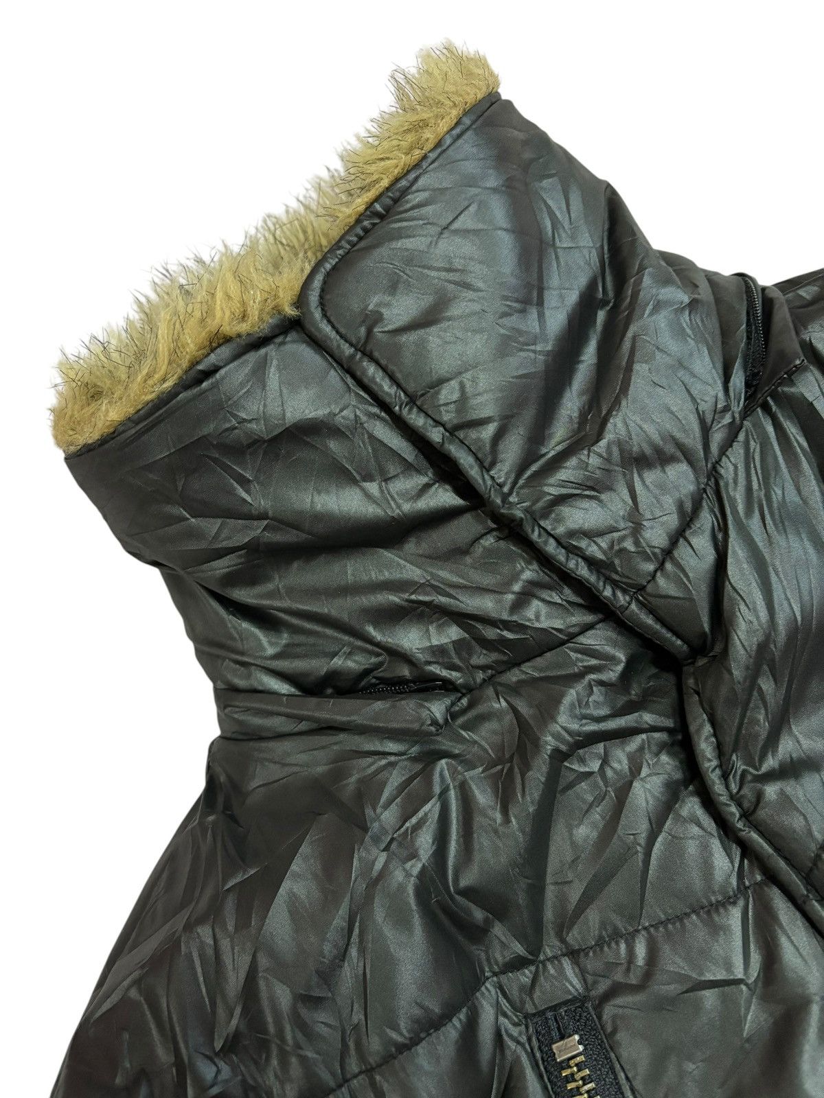 14th Addiction × Japanese Brand × Vintage Vintage Varosh Japan Faux Fleece Bondage Puffer Jacket Size US S / EU 44-46 / 1 - 7 Thumbnail