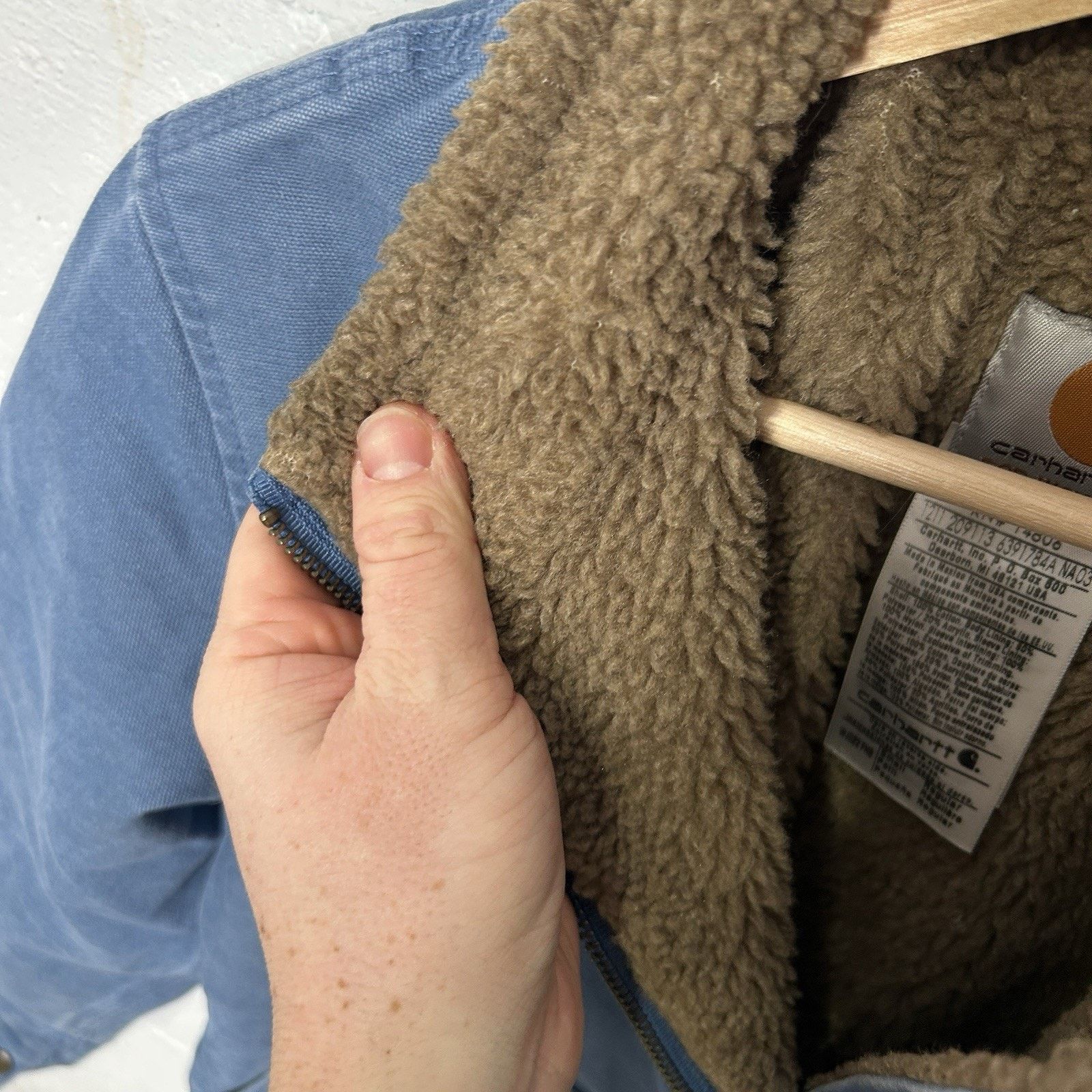 Carhartt Carhartt Sherpa-Lined Canyon Jacket “French Blue” WJ022 FHB Size S / US 4 / IT 40 - 12 Thumbnail