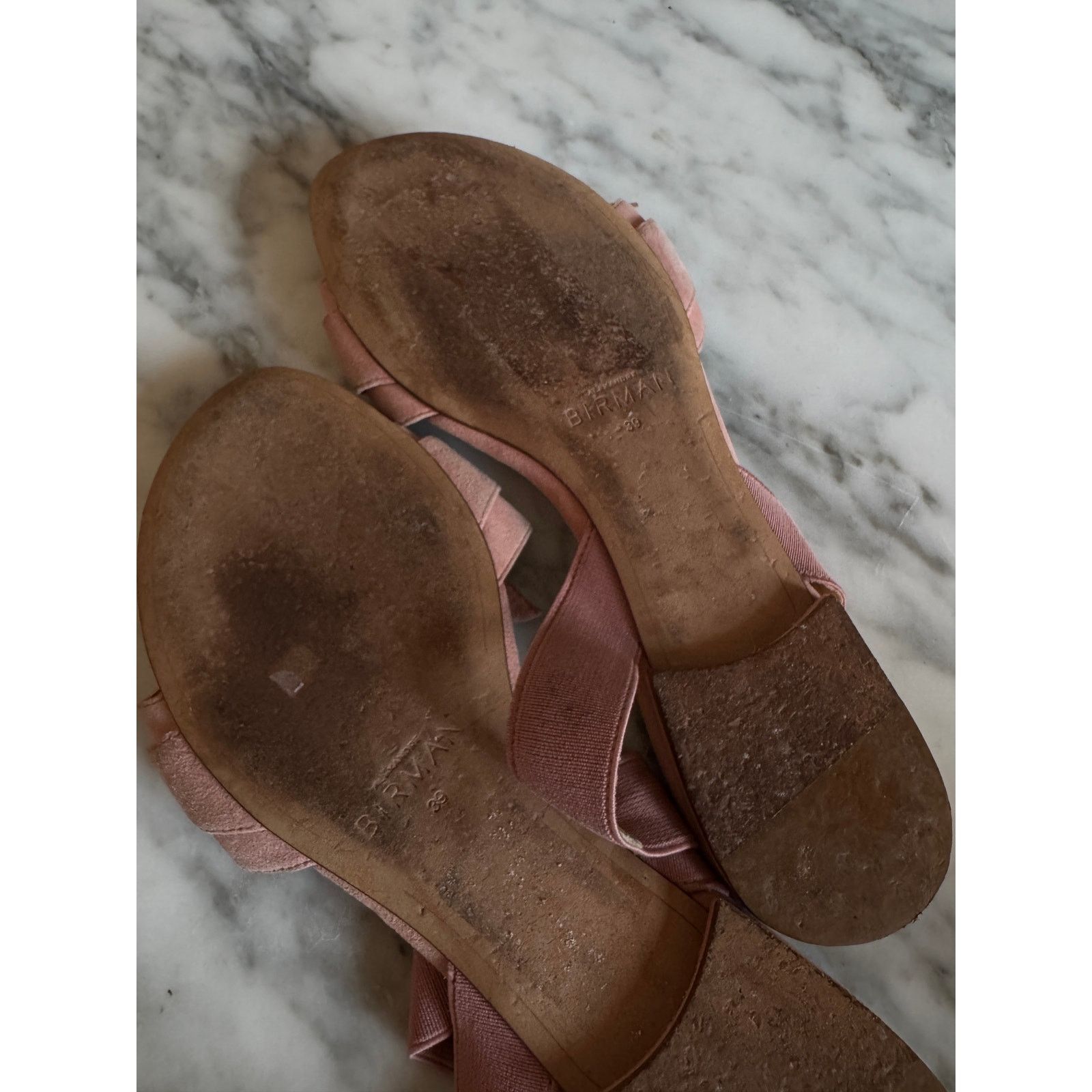 Alexandre Birman Alexandre Birman Clarita Suede Flat Sandals Size US 8 / IT 38 - 4 Thumbnail
