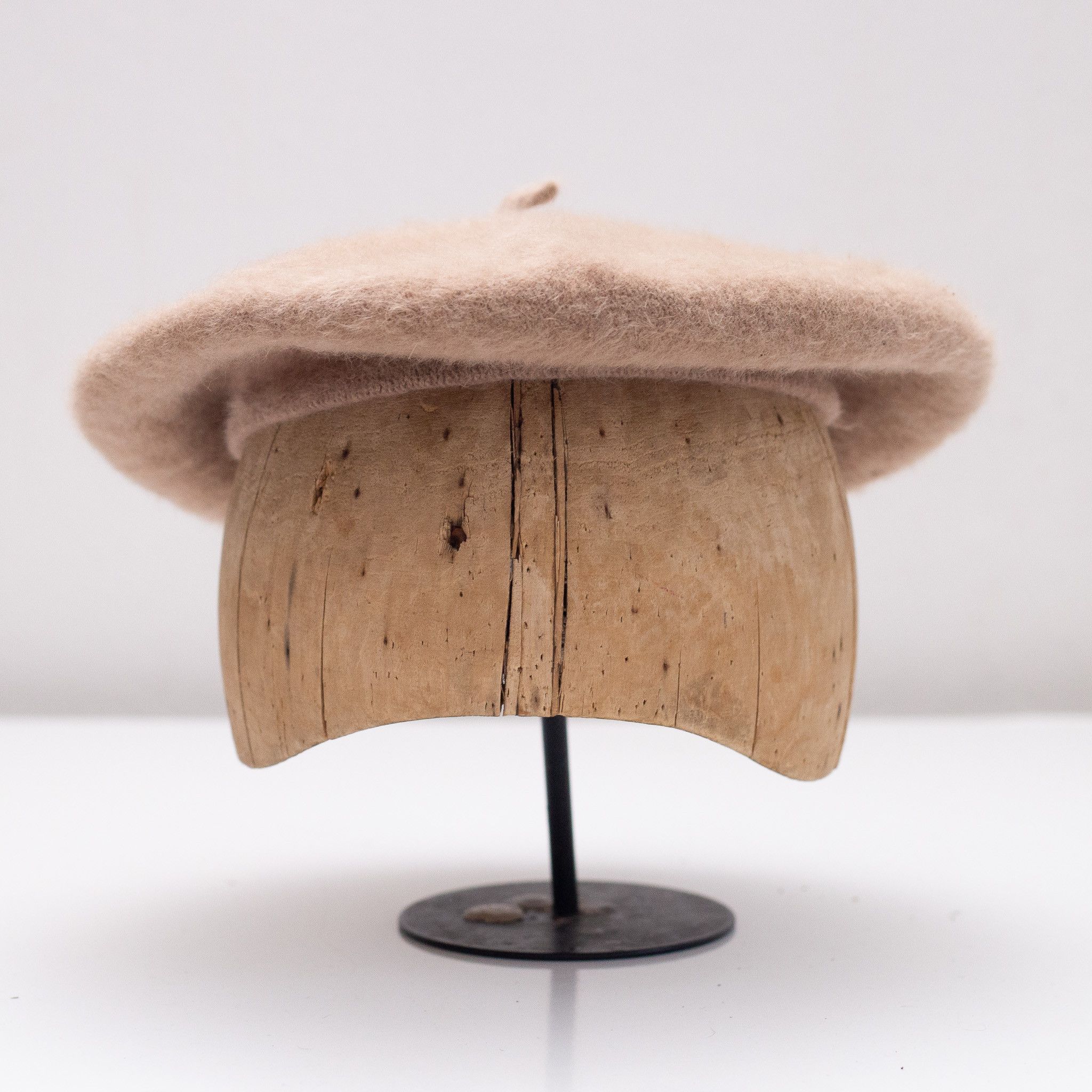 Kangol Vintage KANGOL Winter Beige Wool Angora Blend Beret Hat Size ONE SIZE - 2 Thumbnail