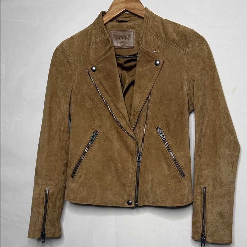 BLANKNYC Blank NYC 100% leather moto jacket zippered pockets XS Size XS / US 0-2 / IT 36-38 - 1 Thumbnail