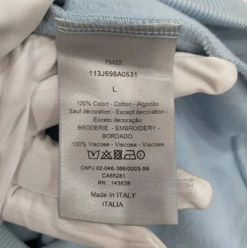 Other Dior Light Blue Cotton Hoodie for Men . Size US L / EU 52-54 / 3 - 5 Thumbnail