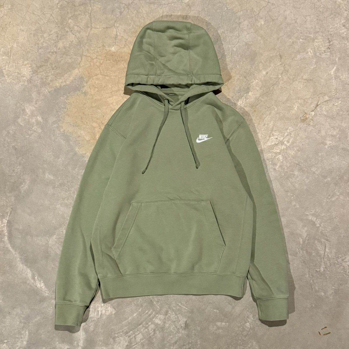 Nike Vintage Nike Sage Green Embroidered Swoosh Logo Hoodie Size US S / EU 44-46 / 1 - 1 Thumbnail