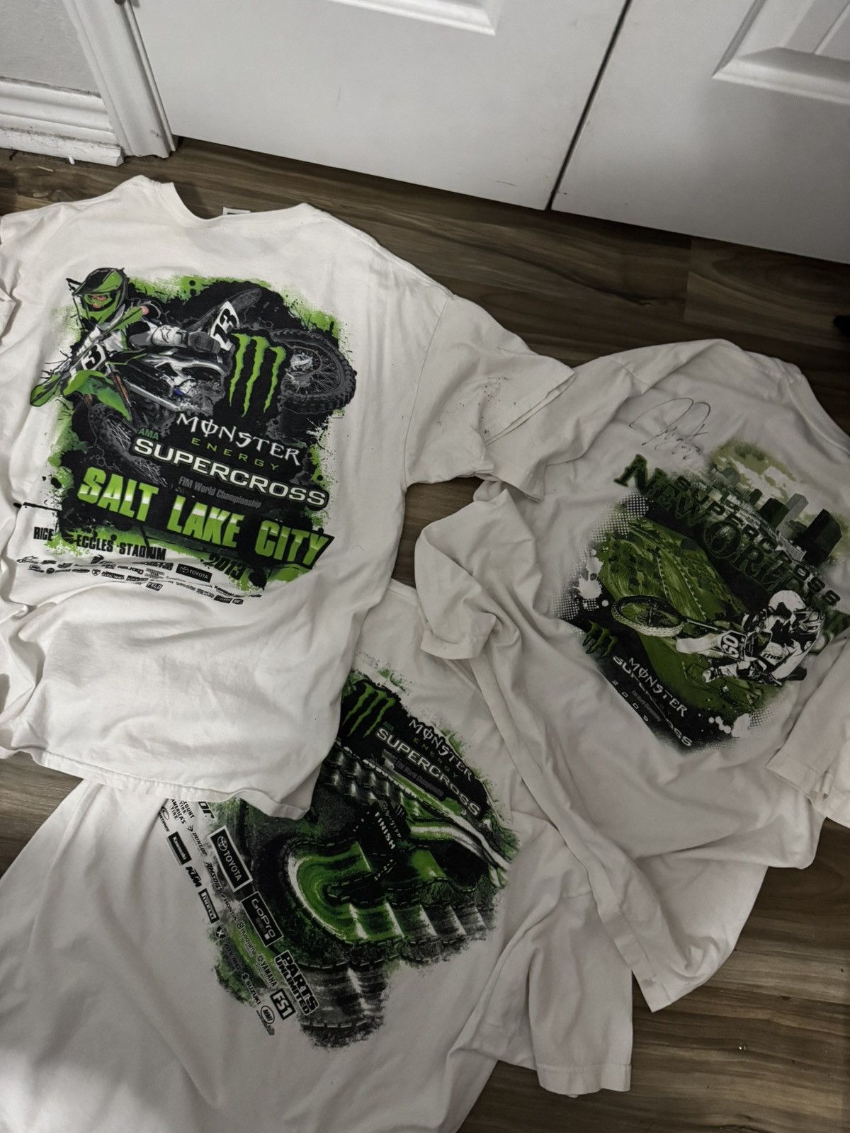 NASCAR × Vintage 2009-2016 MONSTER MOTORCROSS TEE BUNDLE ALL SIZE XL Size US XL / EU 56 / 4 - 2 Thumbnail