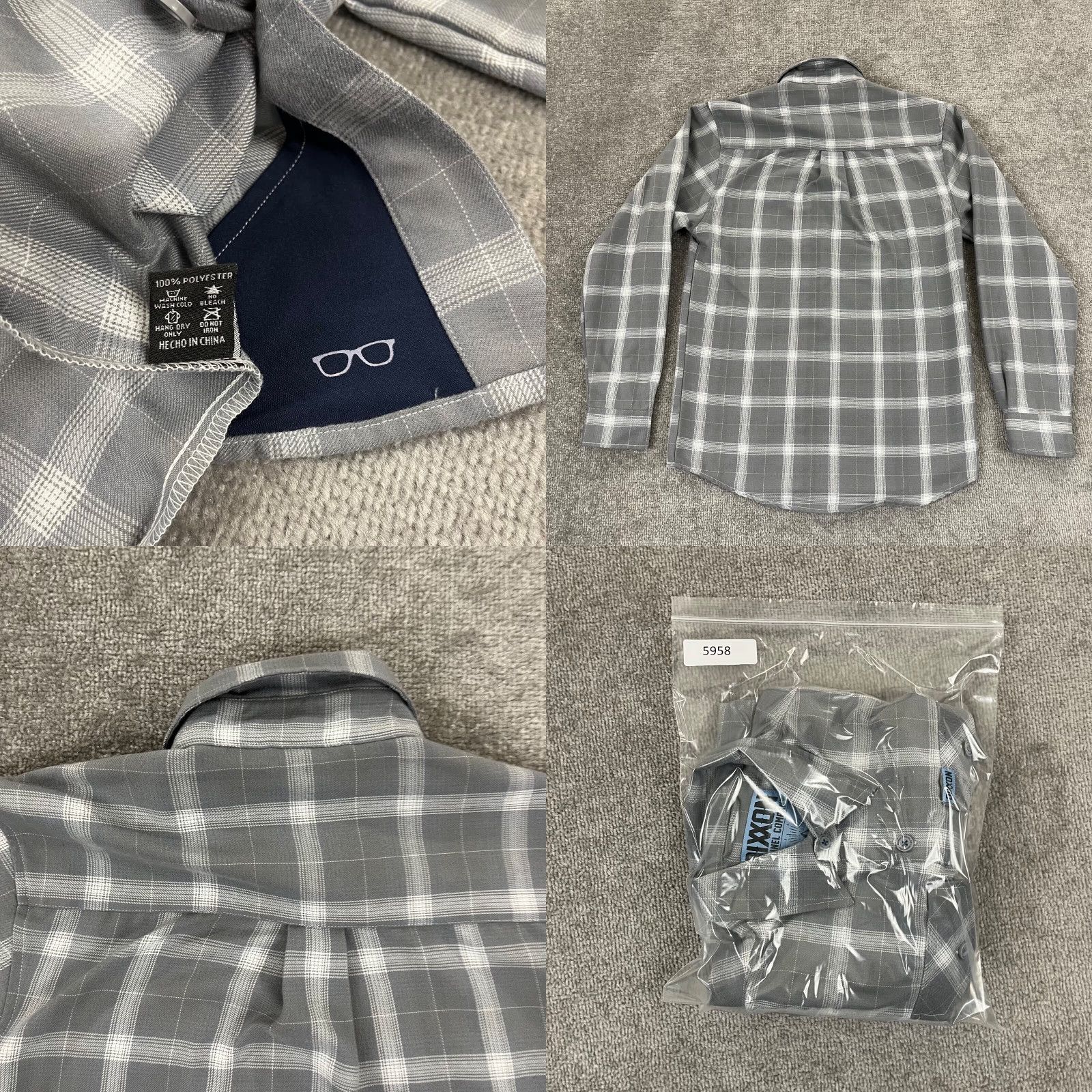 Avalanche VINTAGE DIXXON Shirt Mens XS Gray White Plaid AVALANCHE Flannel Button Up Long Sleeve Size US XS / EU 42 / 0 - 8 Thumbnail