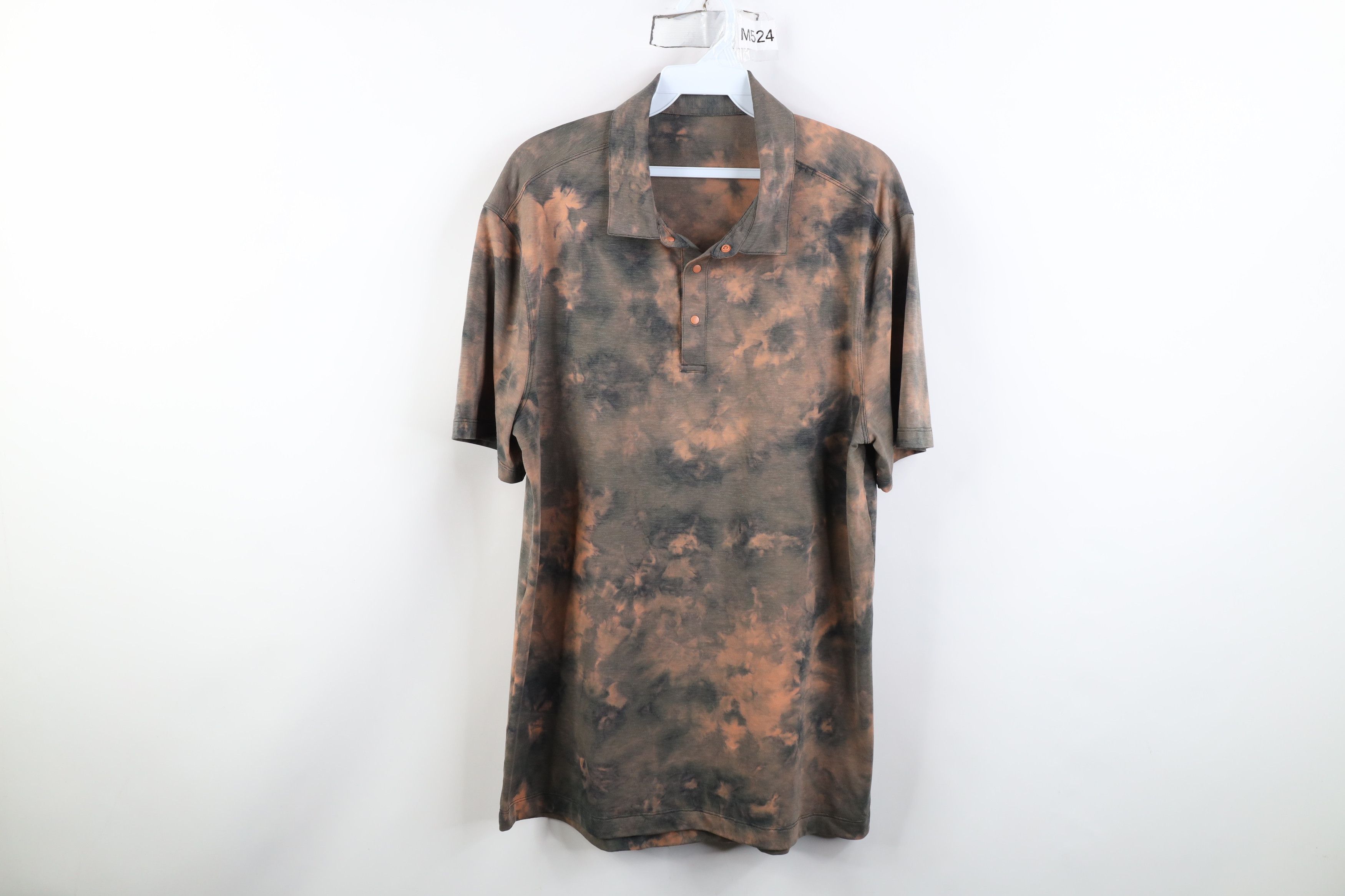 Lululemon Lululemon Evolution Acid Wash Dye Short Sleeve Polo Shirt Size US L / EU 52-54 / 3 - 1 Thumbnail