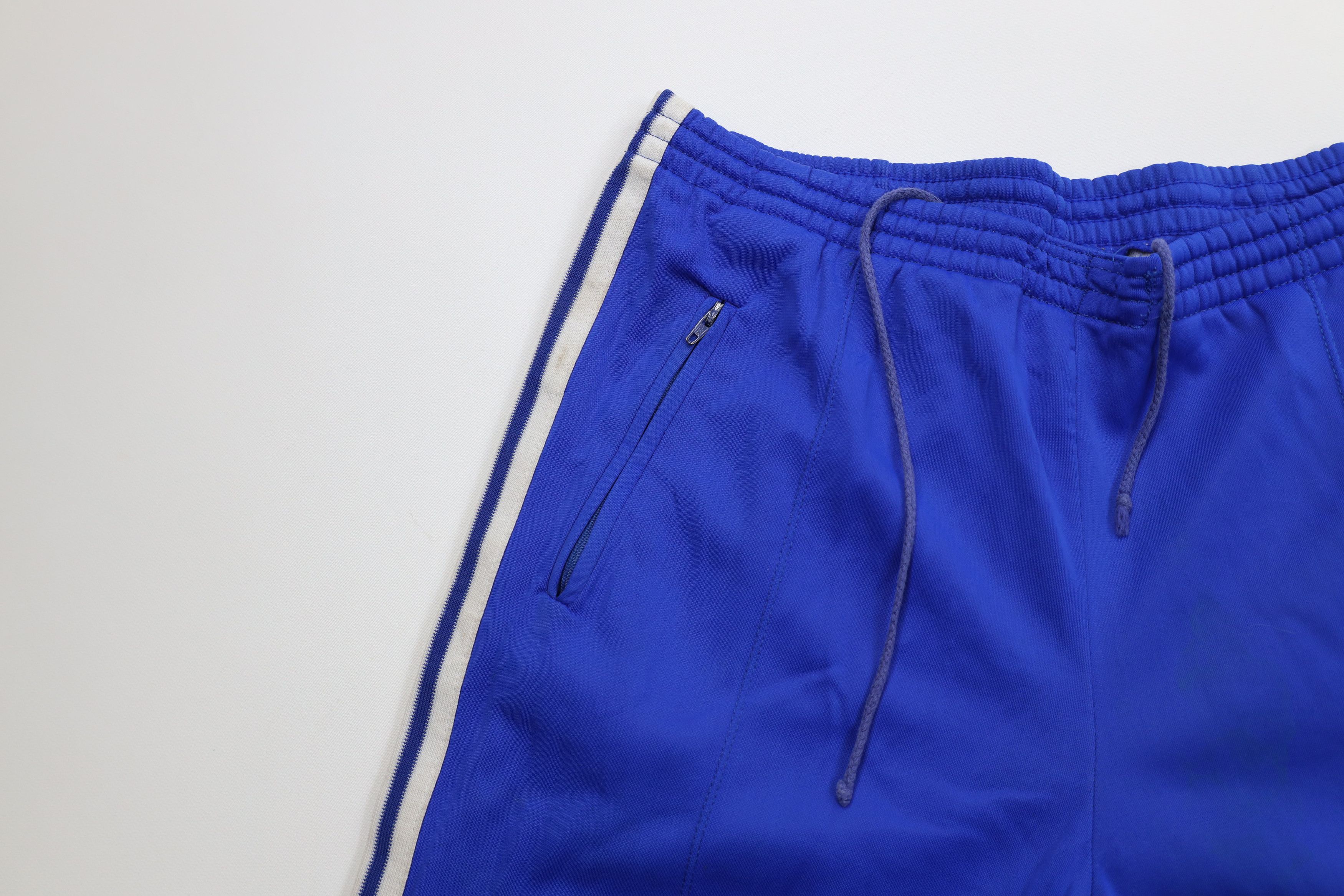 Adidas Vintage 70s Adidas Flare Wide Leg Pants Royal Blue France Size US 34 / EU 50 - 8 Thumbnail