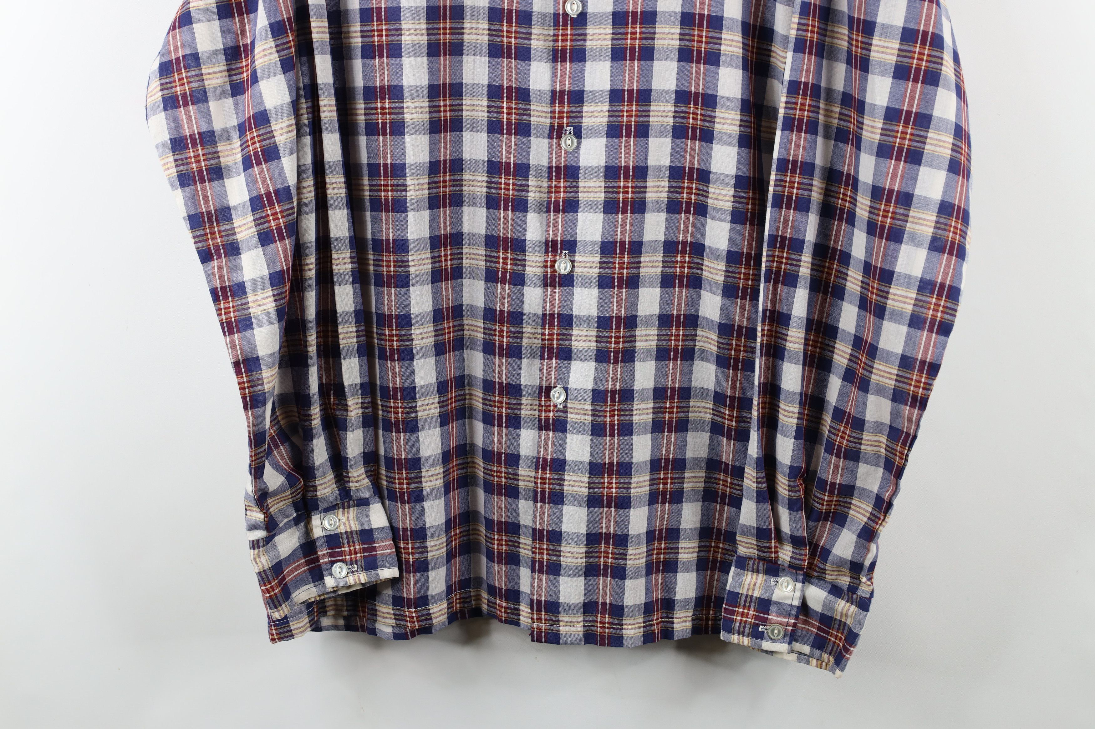 Vintage Vintage 60s 70s Rockabilly Cowboy Western Button Shirt Plaid Size US XL / EU 56 / 4 - 3 Thumbnail