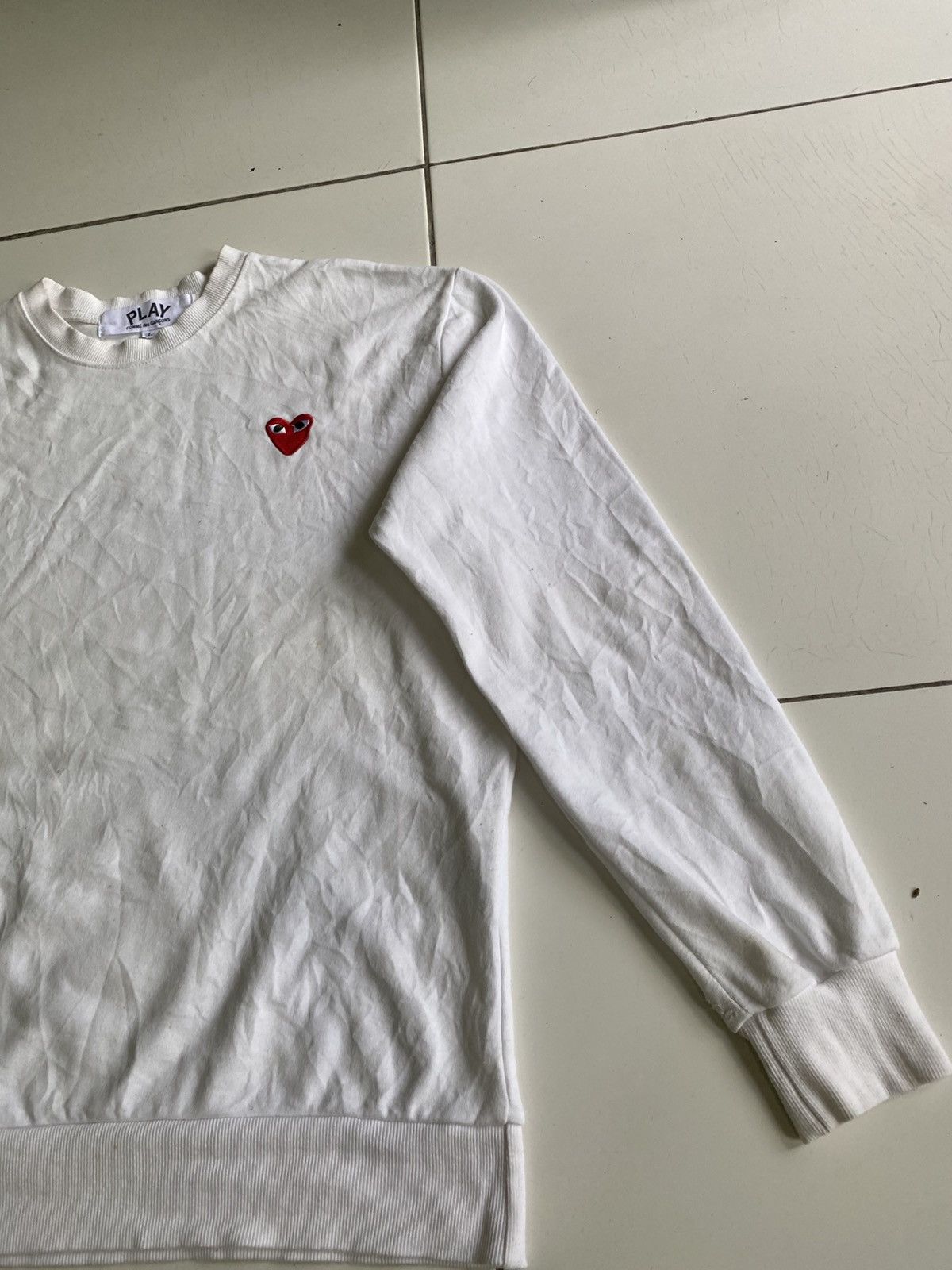 CDG by Comme des Garcons × Comme des Garcons Vintage Comme des garçons White Crewneck Size US L / EU 52-54 / 3 - 3 Thumbnail