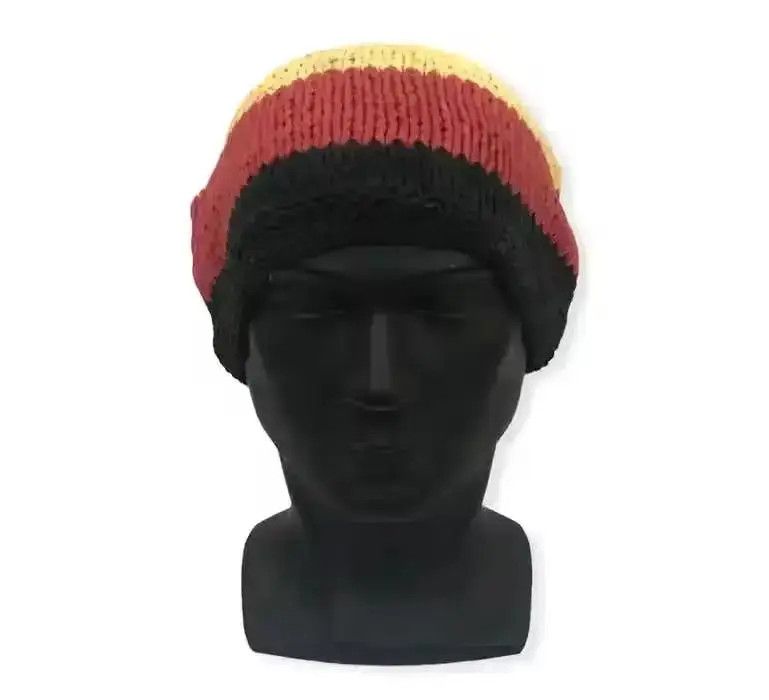 Japanese Brand × Kapital × Vintage Japanese Brand Bob Marley Design Stripe Beanie Hat Size ONE SIZE - 2 Thumbnail