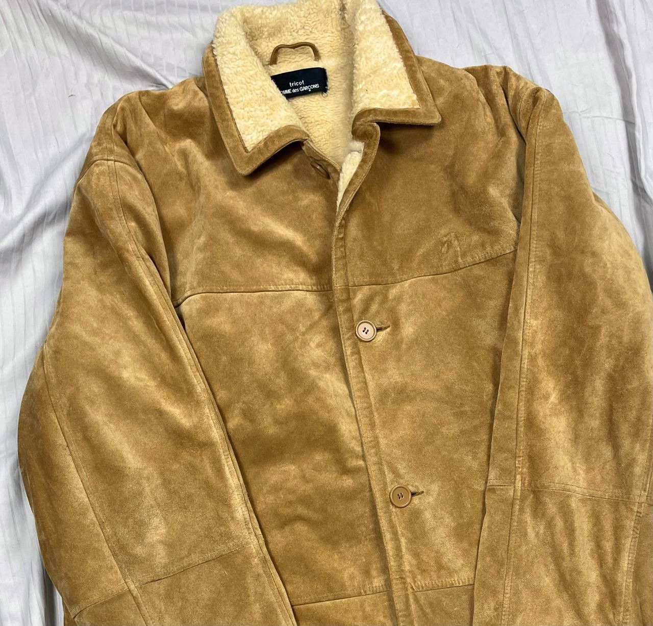Comme des Garcons Very Rare Comme des Garcons Tricot Leather Jacket Size US XL / EU 56 / 4 - 3 Thumbnail