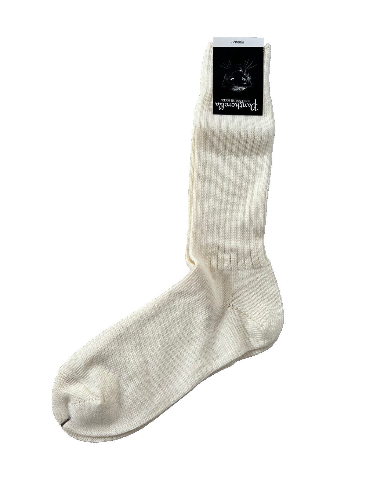 Pantherella Pantherella Knit Thick Rib Socks Off White O/S Size ONE SIZE - 1 Thumbnail