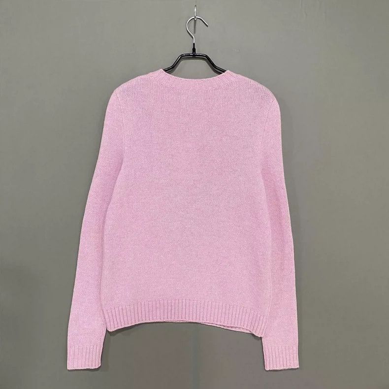 Miu Miu Pink Knit Sweater with Deer Design-2506 Size M / US 6-8 / IT 42-44 - 3 Thumbnail