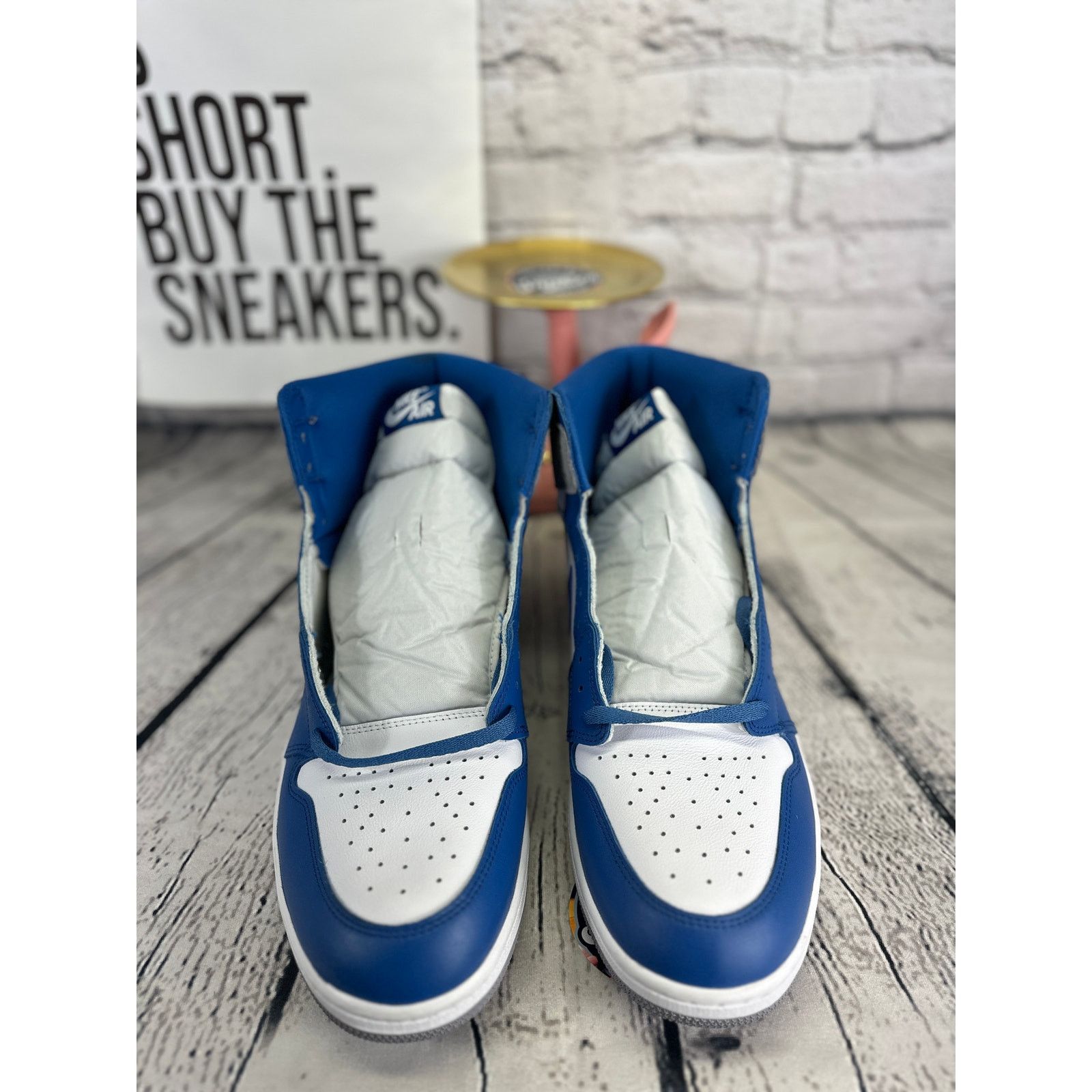 Nike Nike Air Jordan 1 Mens Size 18 True Blue Retro High OG NEW Size US 15 / EU 48 - 2 Thumbnail