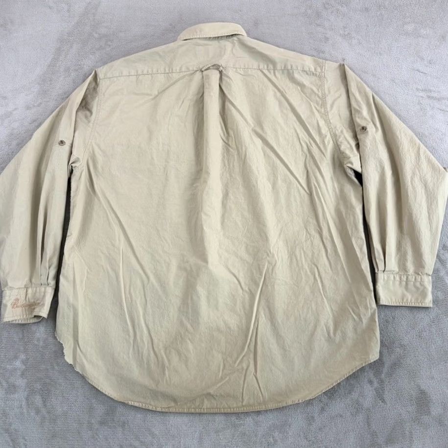 Filson VINTAGE Filson Button-Up Shirt Men XL Beige Cotton Outdoor Vented Pockets 656 Budweiser Fly Fishing Classic Long Sleeve Button-Down Size US XL / EU 56 / 4 - 7 Thumbnail