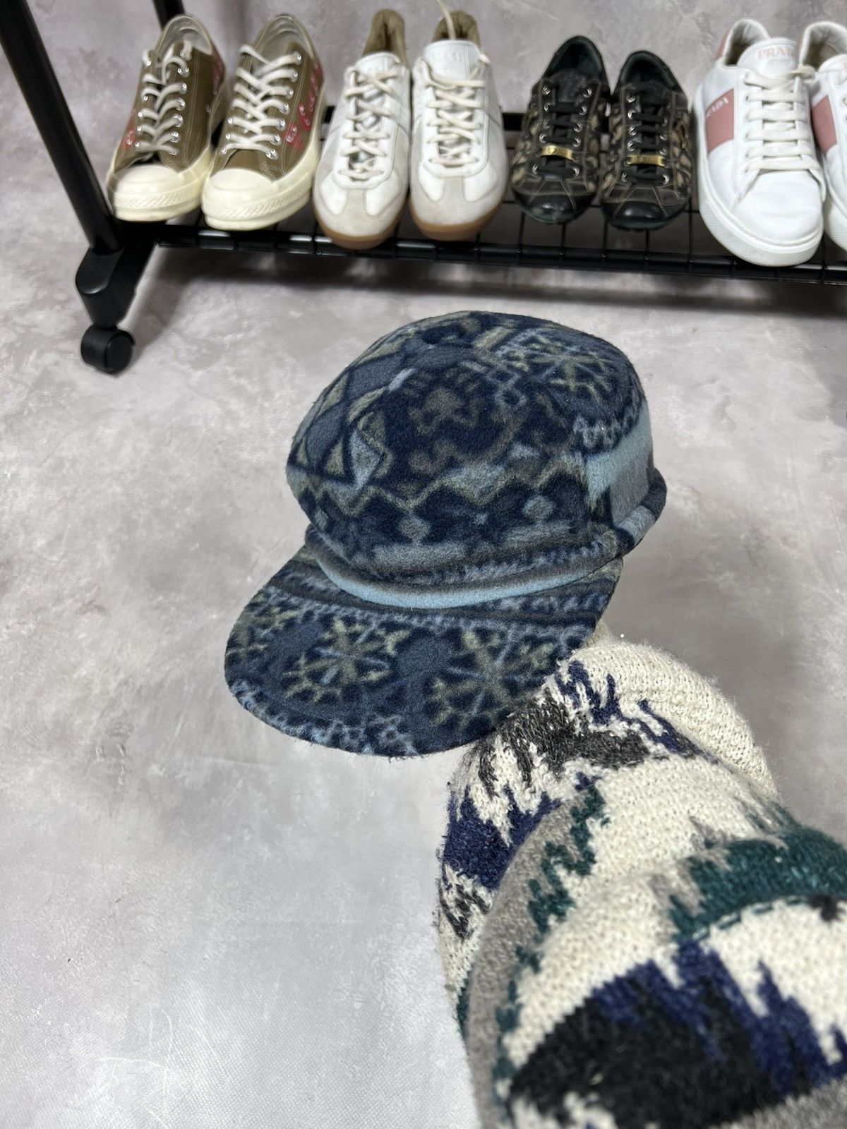 Vintage Panagonia Style Fleece Cap