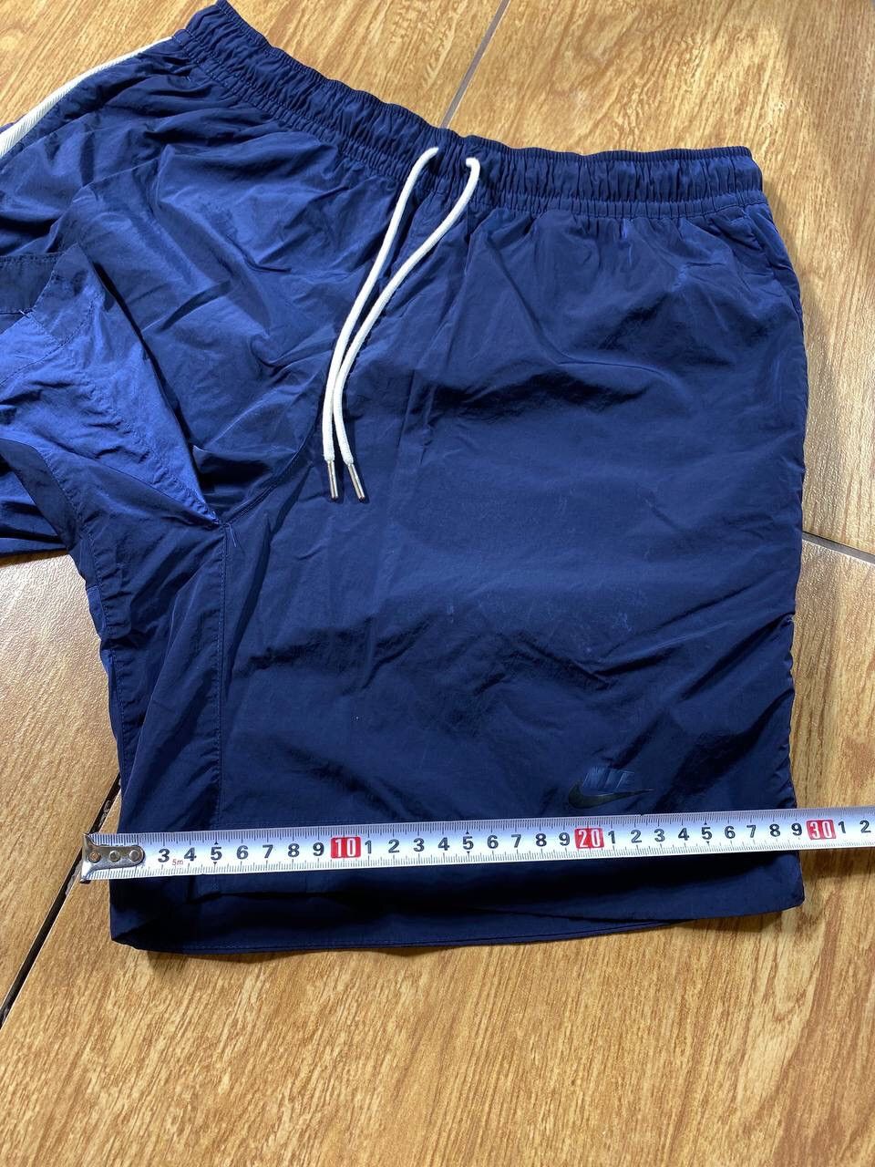Nike × Vintage 90's NIKE SWOOSH LOGO Y2K RARE RETRO SHORTS Size US 30 / EU 46 - 17 Thumbnail