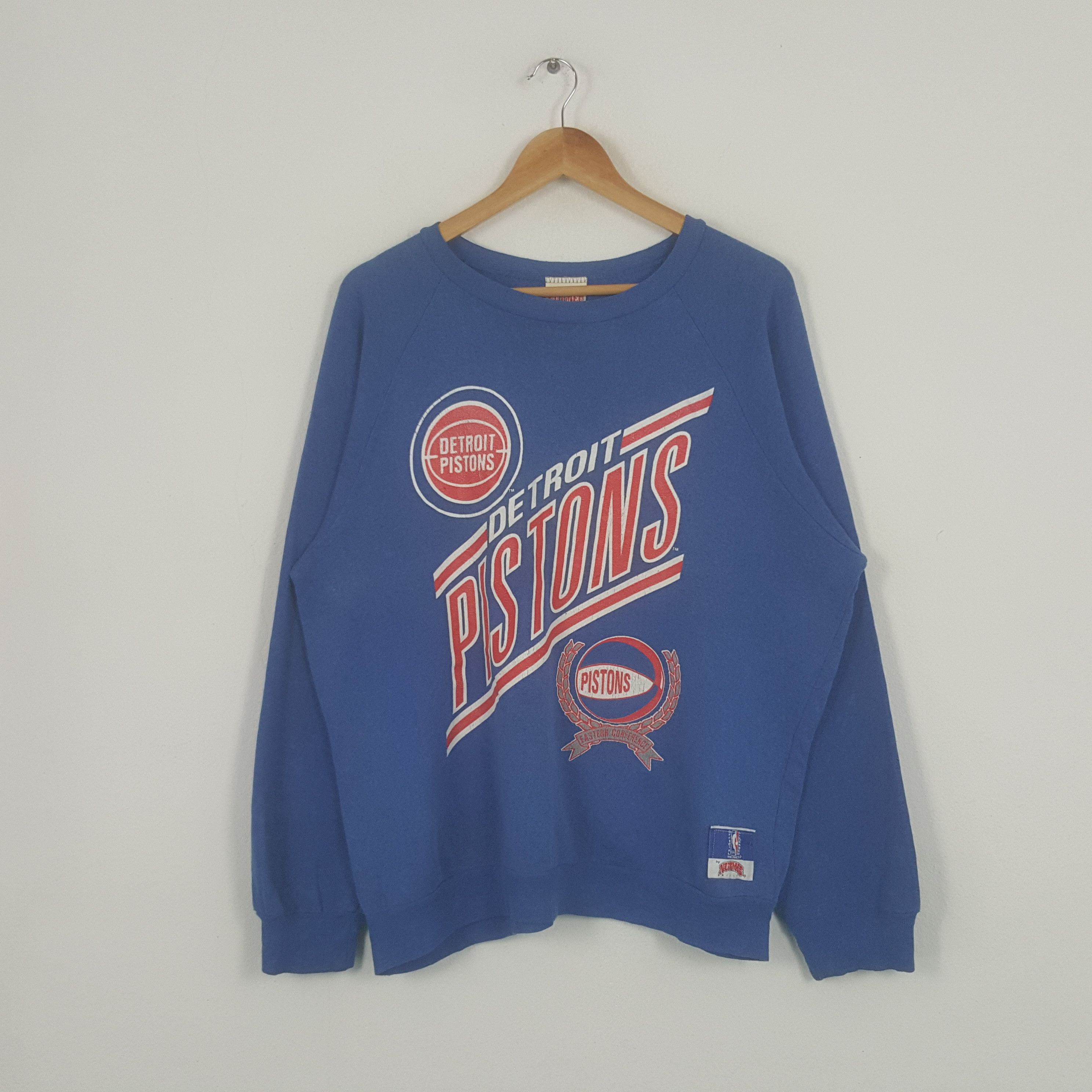NBA Vintage 90's Detroit Pistons American NBA Team Sweatshirt Size US L / EU 52-54 / 3 - 1 Thumbnail
