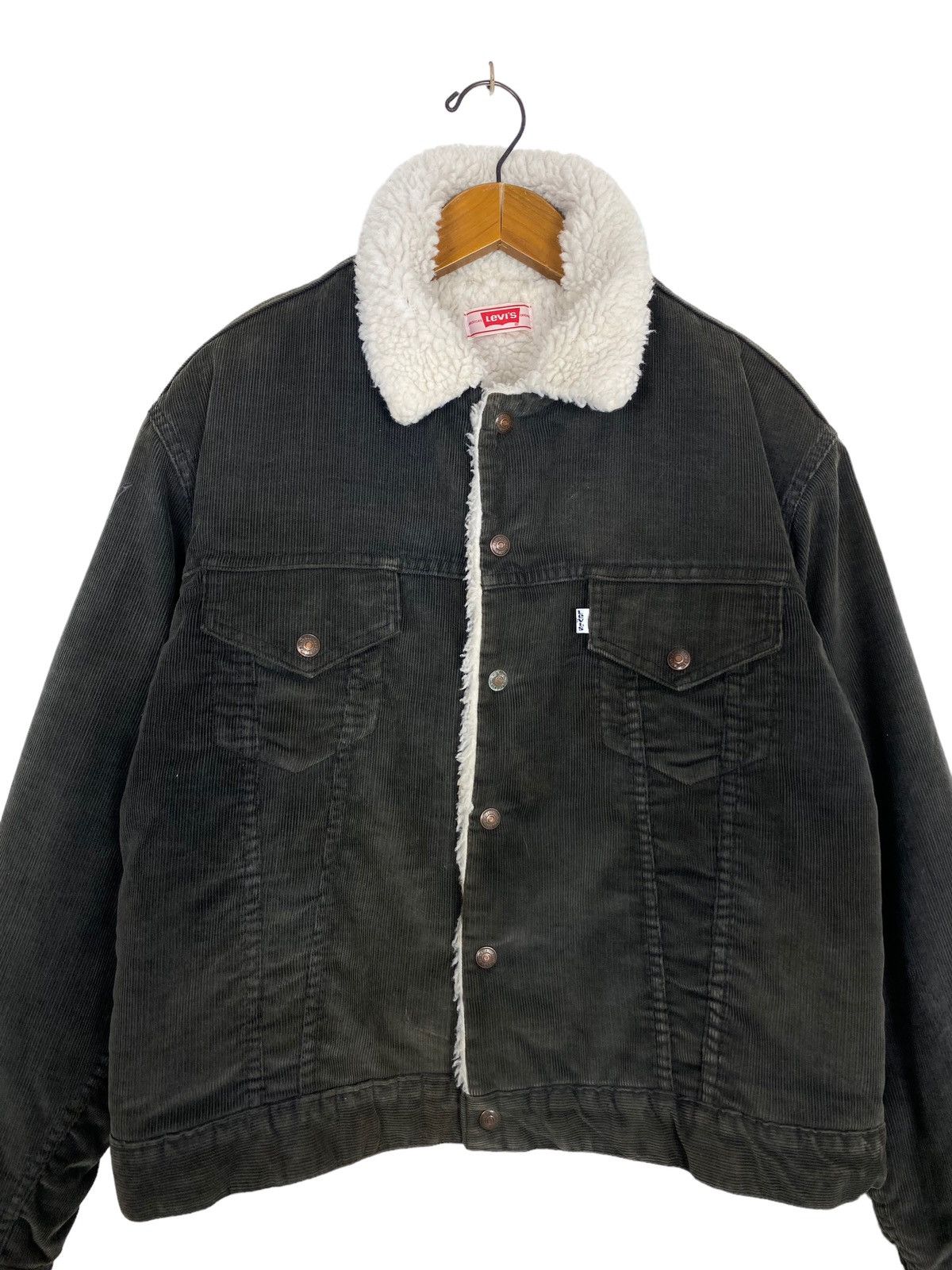 Levi's Rare‼️ Vintage Levi’s Corduroy Sherpa Jacket Made in Usa Size US S / EU 44-46 / 1 - 5 Thumbnail