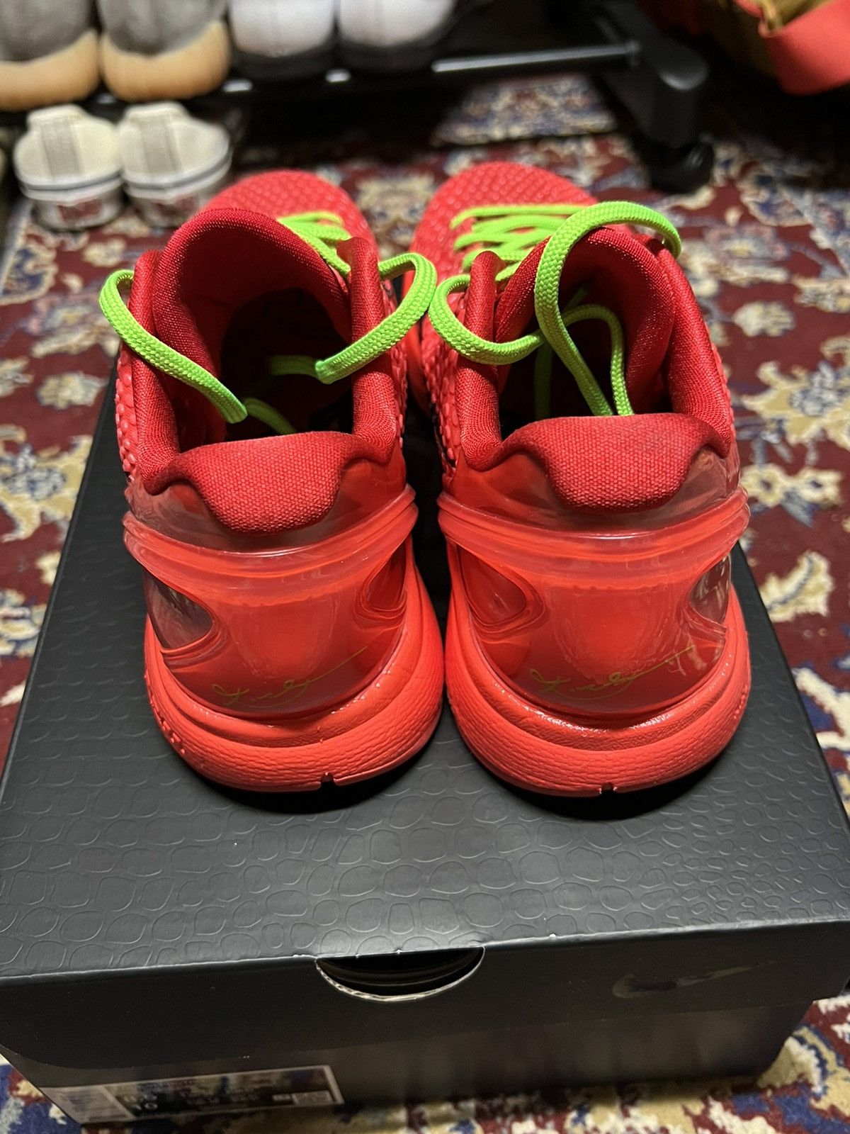 Nike Kobe 6 Protro “ reverse grinches” Size US 8.5 / EU 41-42 - 2 Thumbnail
