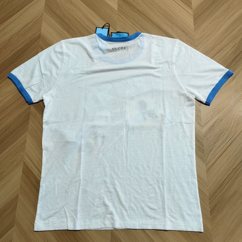 Gucci Gucci White and blue Donald Duck pattern short sleeves Size XL / US 12-14 / IT 48-50 - 2 Thumbnail