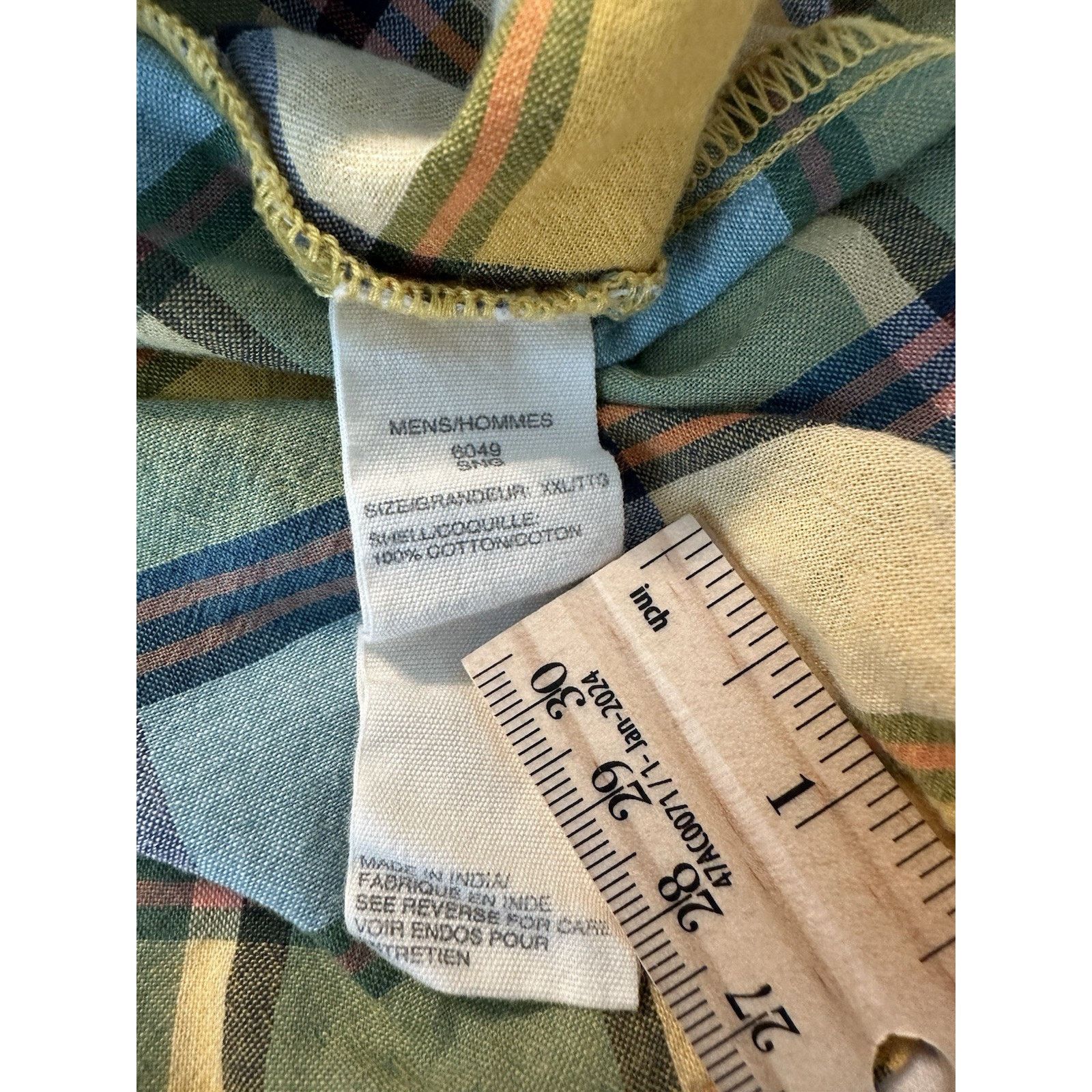 Woolrich Woolen Mills Woolrich Plaid Button Shirt Yellow/Blue XXL Outdoor Gorpcore Size US XXL / EU 58 / 5 - 9 Thumbnail
