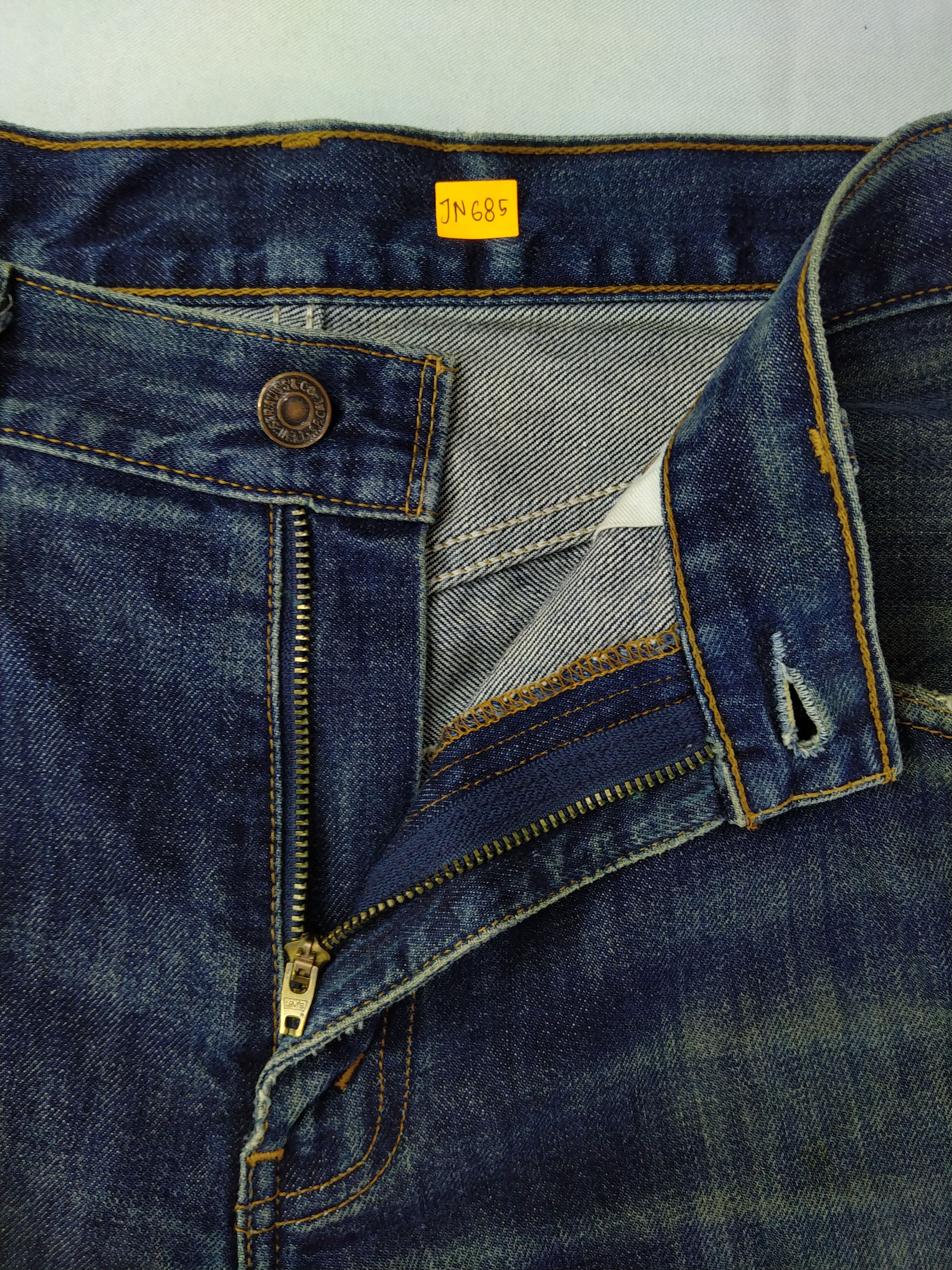 Levi's 90s Dirty Blue Vintage Levi's 506 Denim 33 x 30.5 -JN685 Size US 33 - 6 Thumbnail